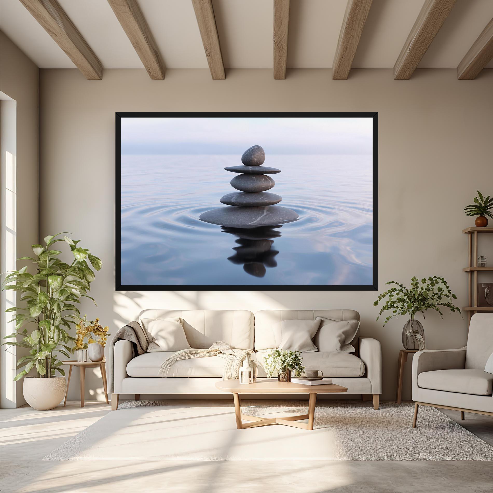 Tablou Canvas Zen Rock mockup 6