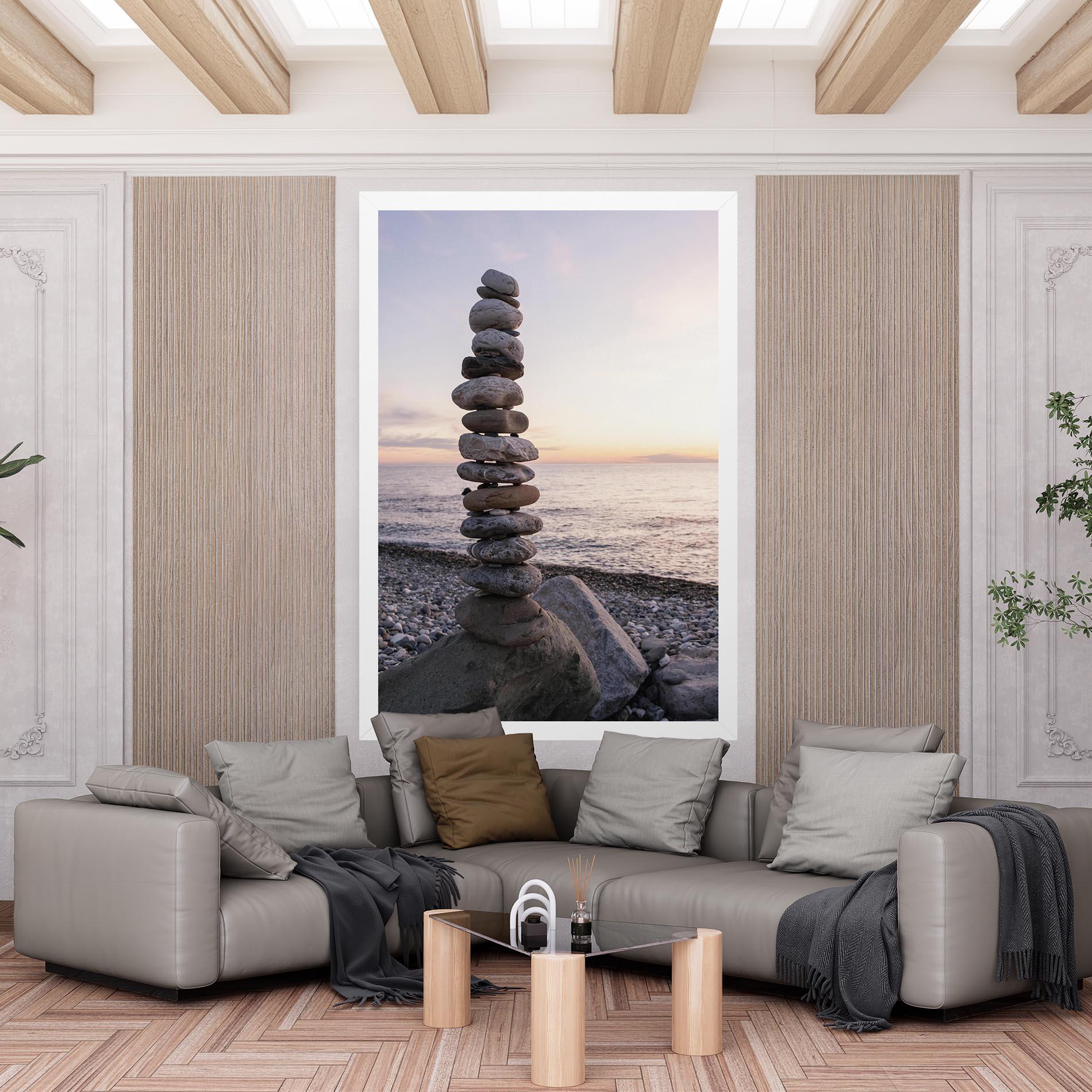 Tablou Canvas Pebbles Seaside mockup 6