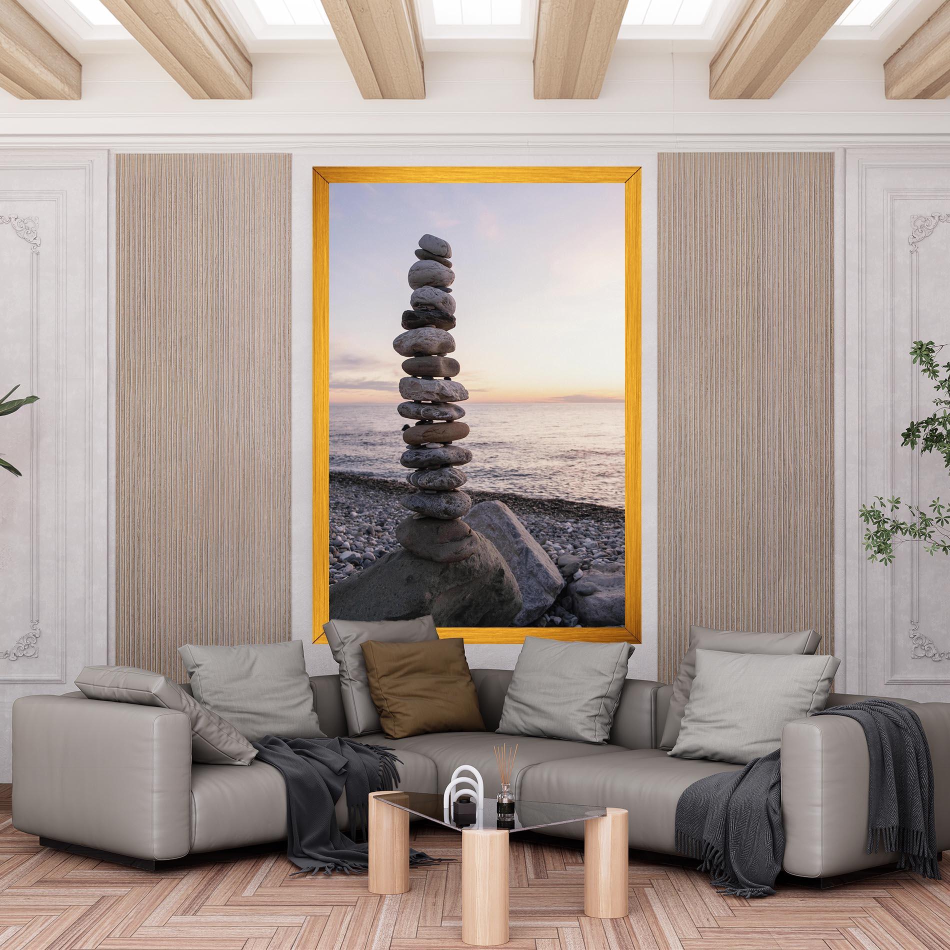 Tablou Canvas Pebbles Seaside mockup 6