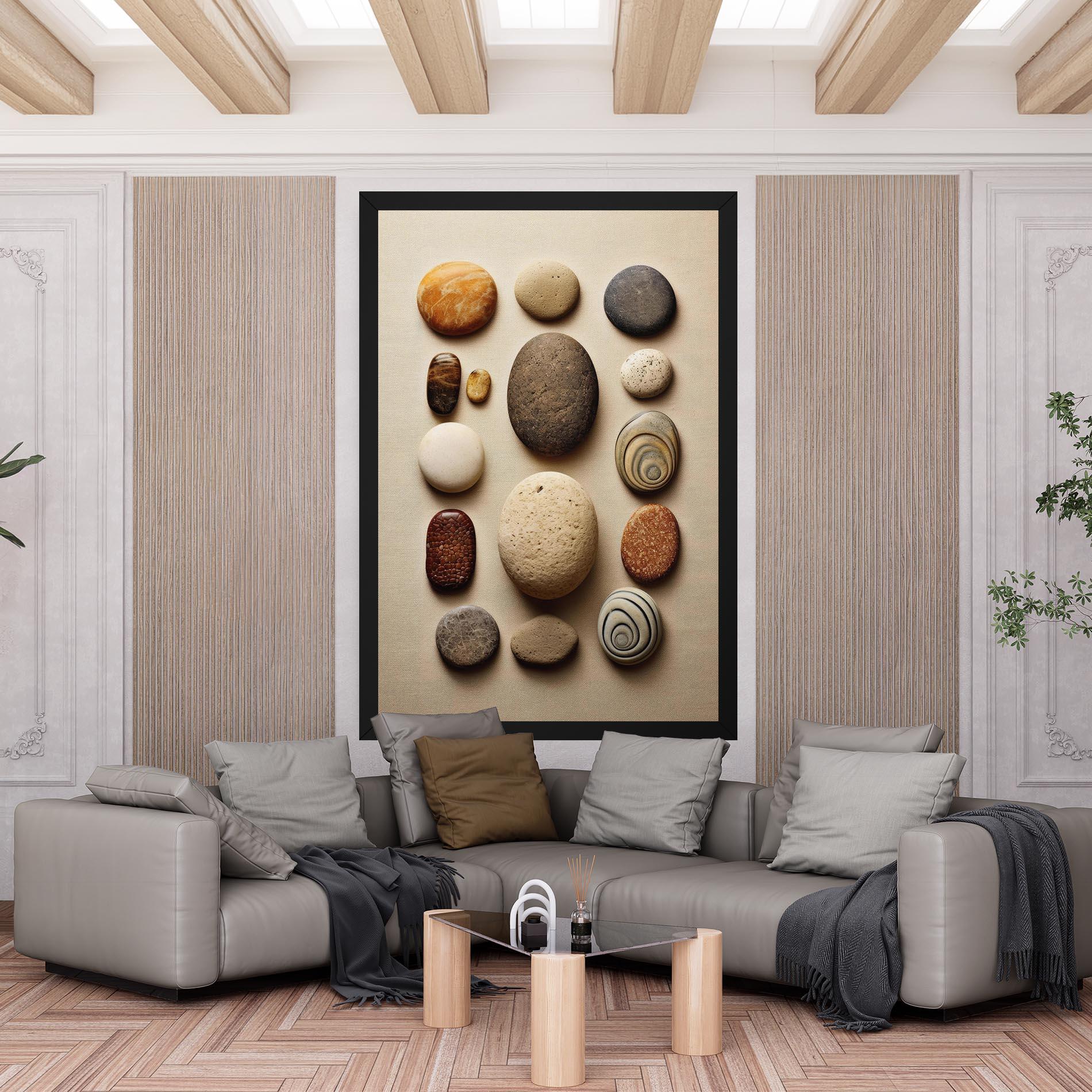 Tablou Canvas Massage Stones Sand mockup 6