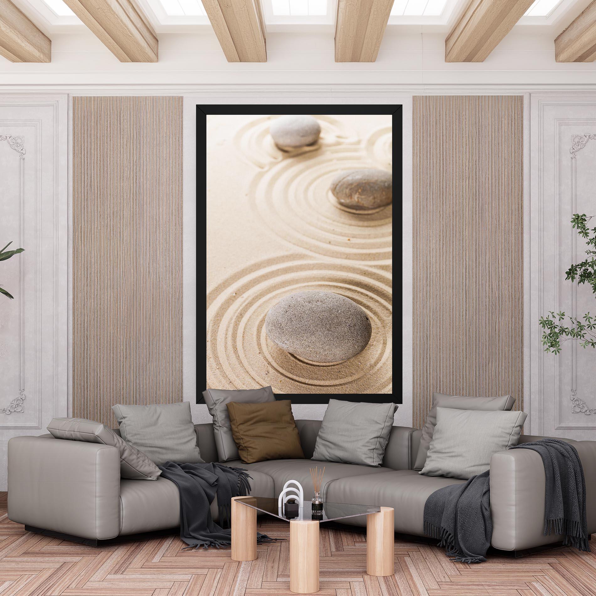 Tablou Canvas Meditation Cream Stone mockup 6
