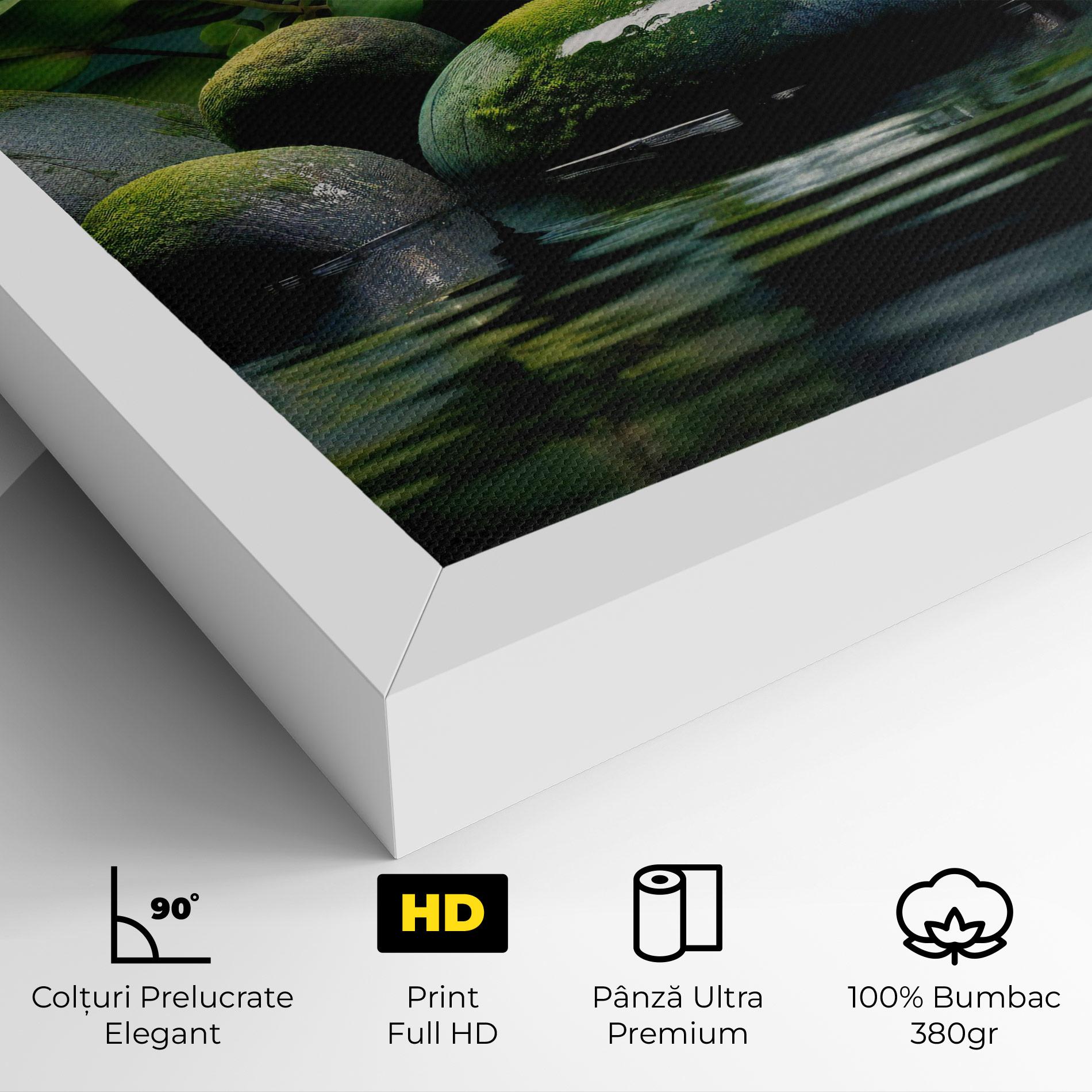 Tablou Canvas Green Stone Nature mockup 4