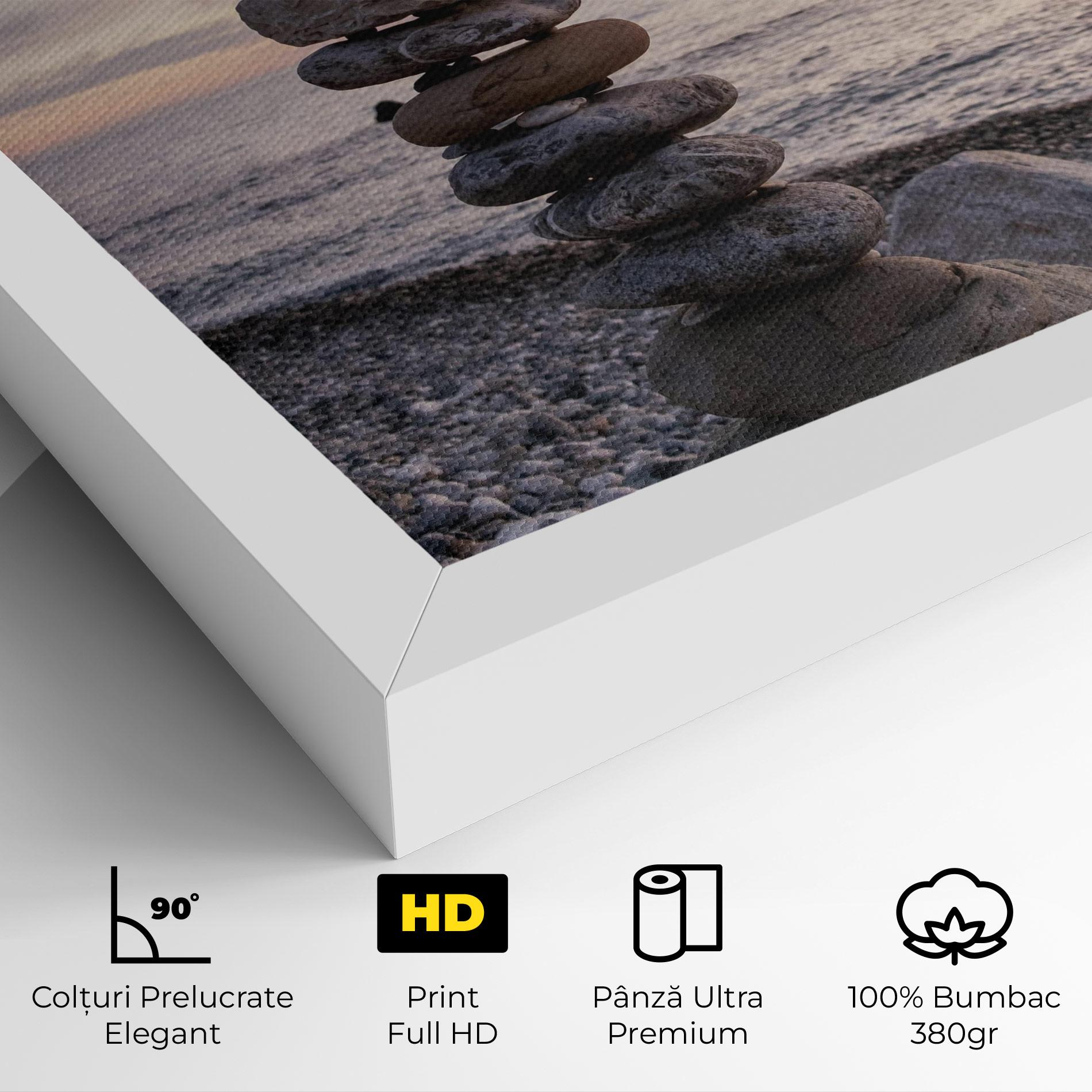 Tablou Canvas Pebbles Seaside mockup 4