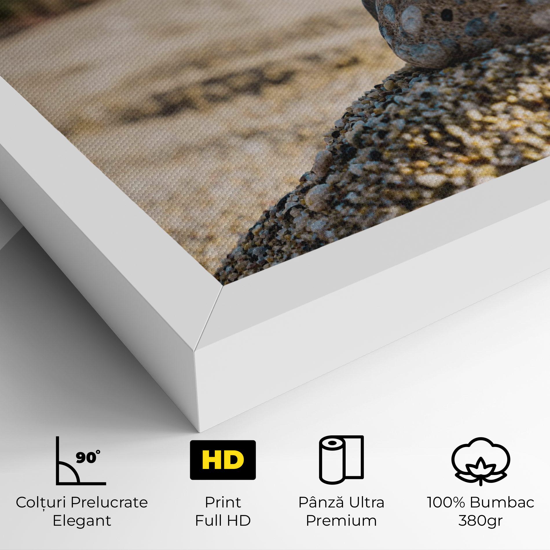 Tablou Canvas Pyramid Stones Beach mockup 4