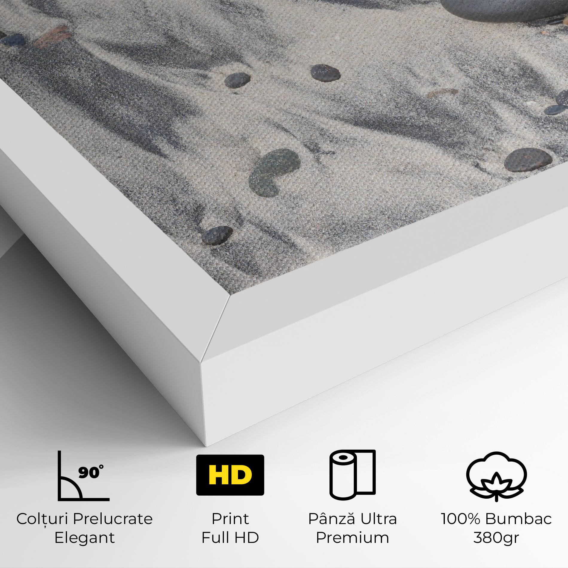 Tablou Canvas Sandy Beach Stones mockup 4