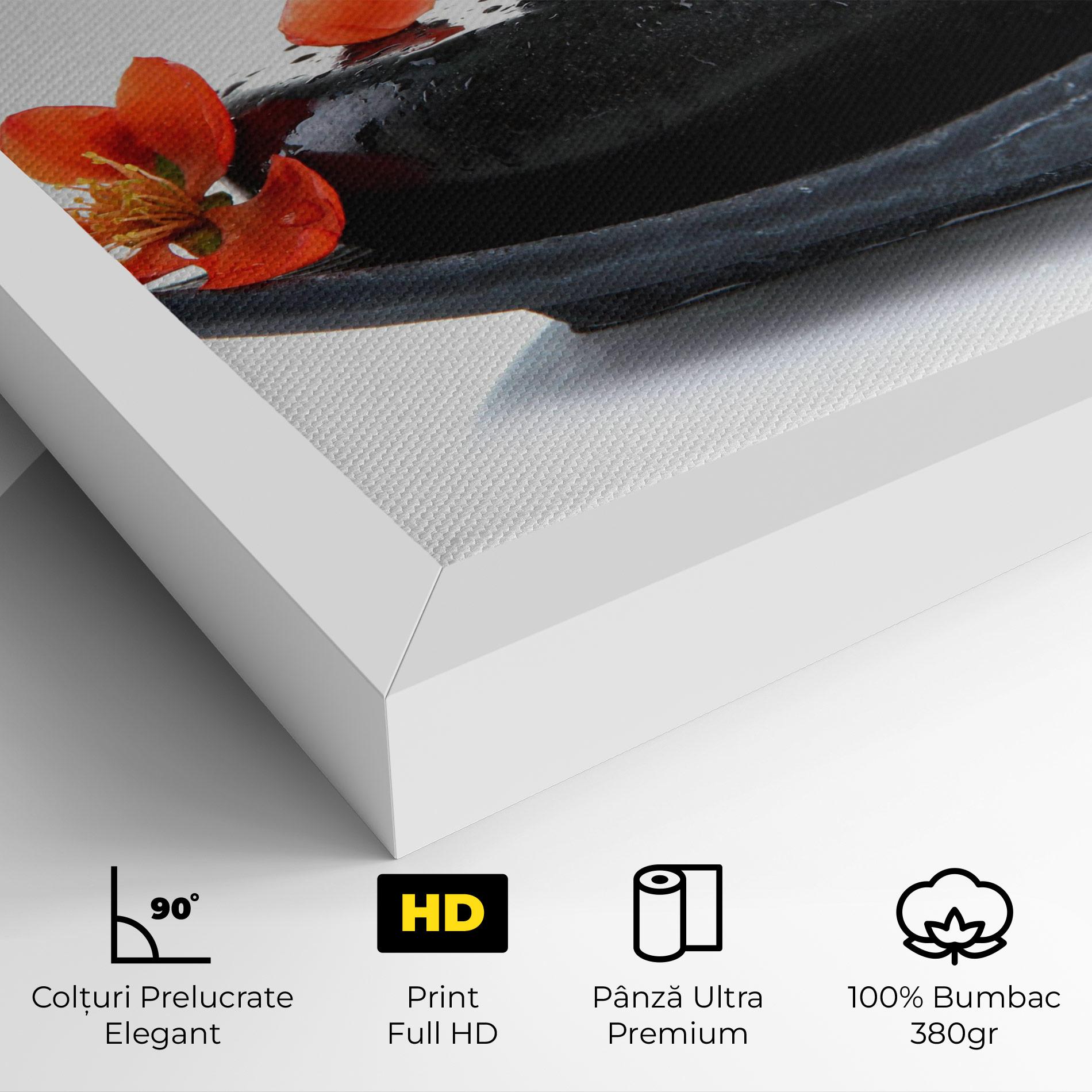 Tablou Canvas Spa Stones Flowers mockup 4