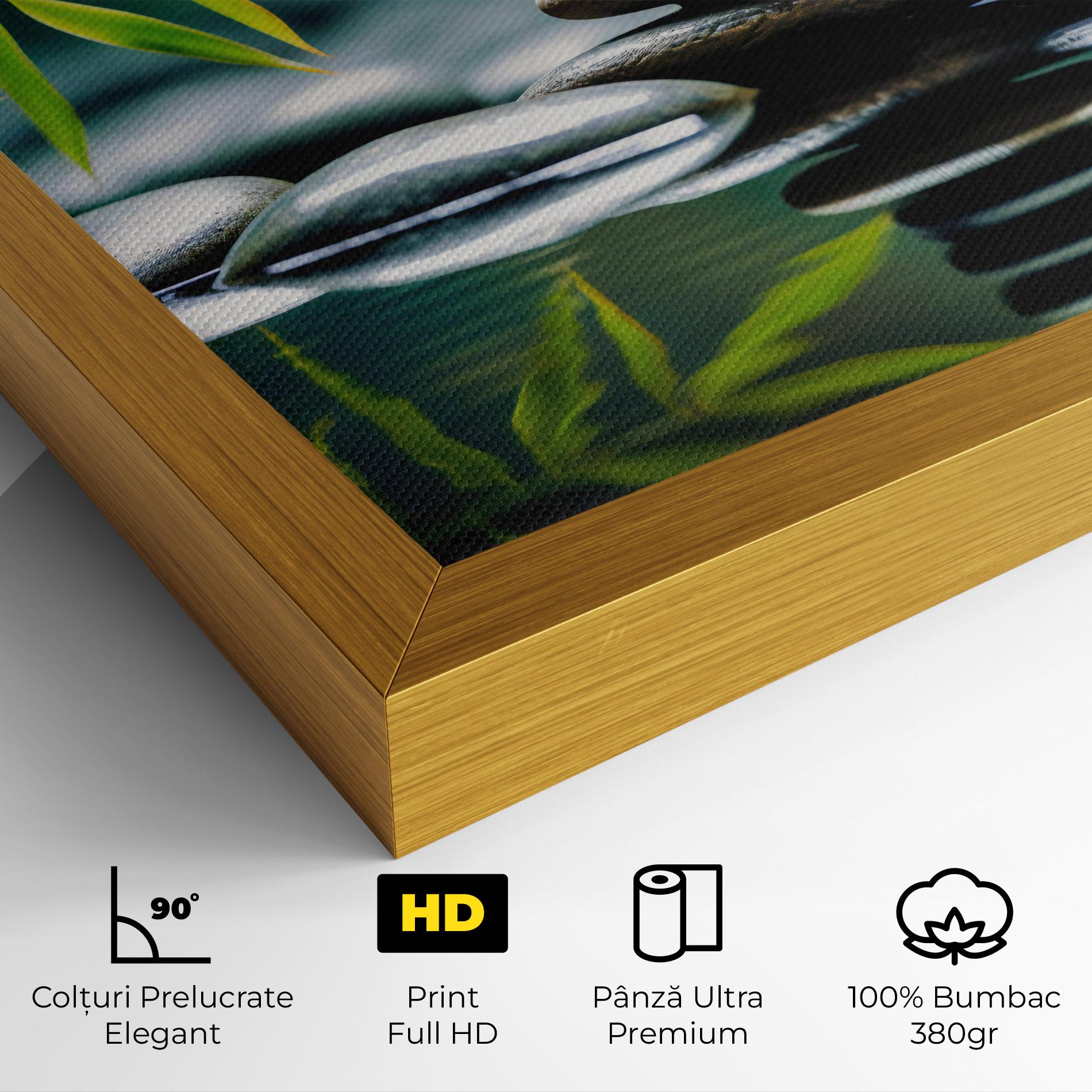 Tablou Canvas Bamboo Stones mockup 4