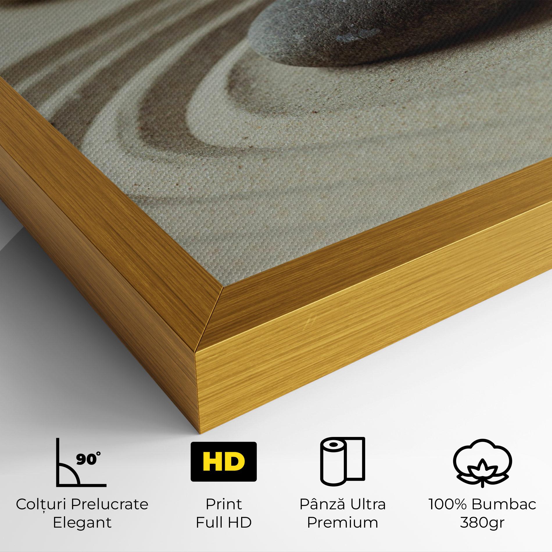 Tablou Canvas Cream Sand Stones mockup 4