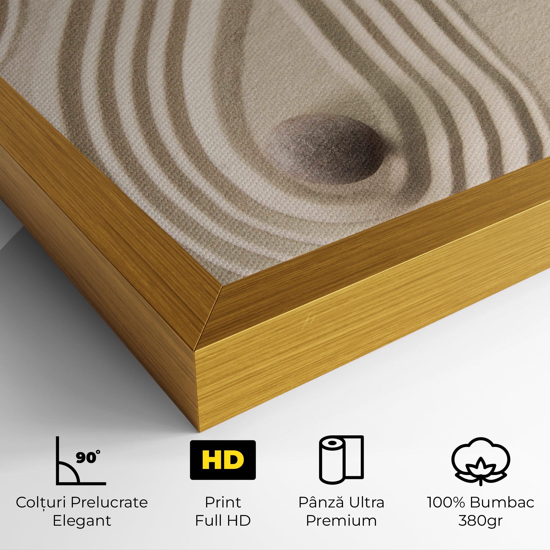 Tablou Canvas Cream Zen Stones mockup 4