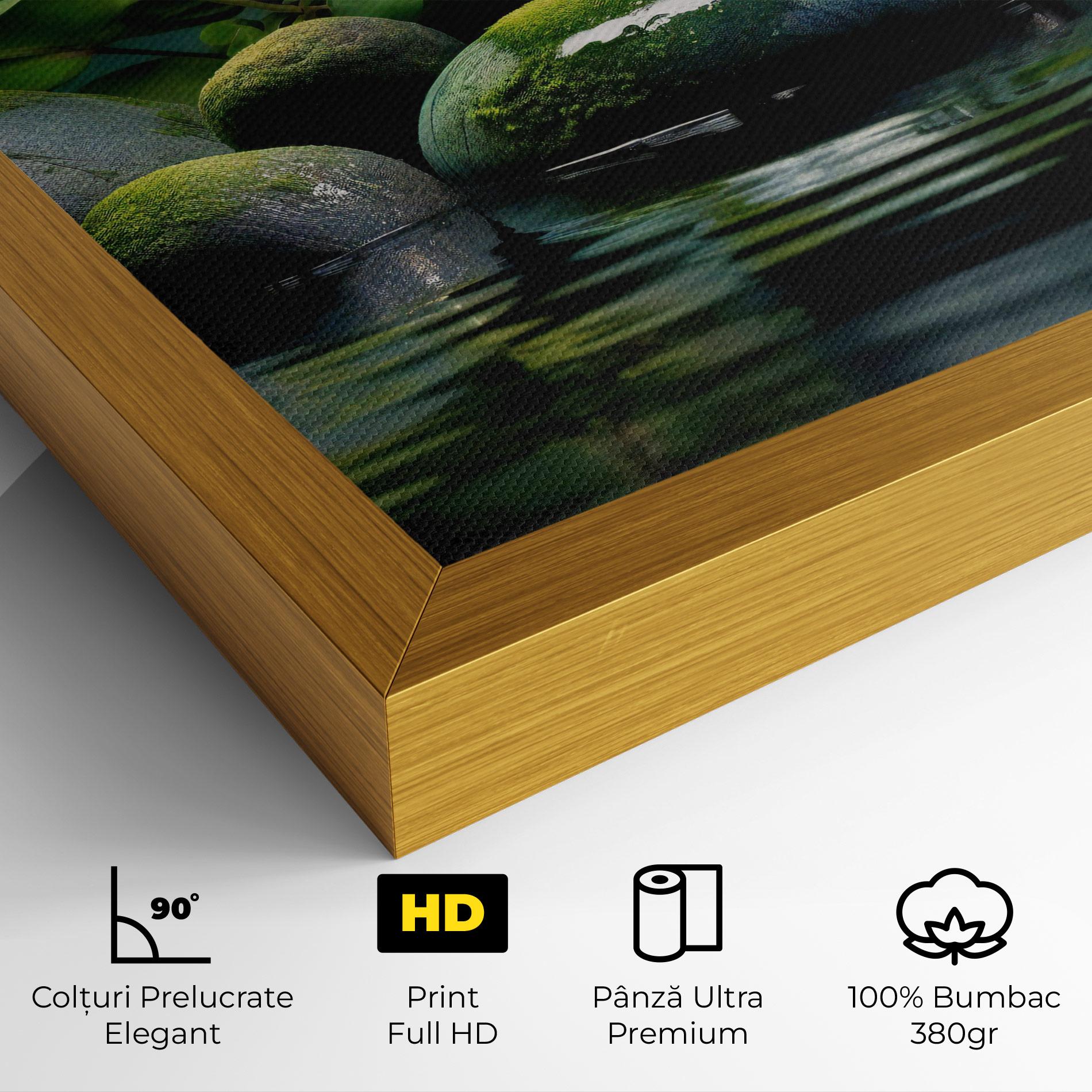 Tablou Canvas Green Stone Nature mockup 4