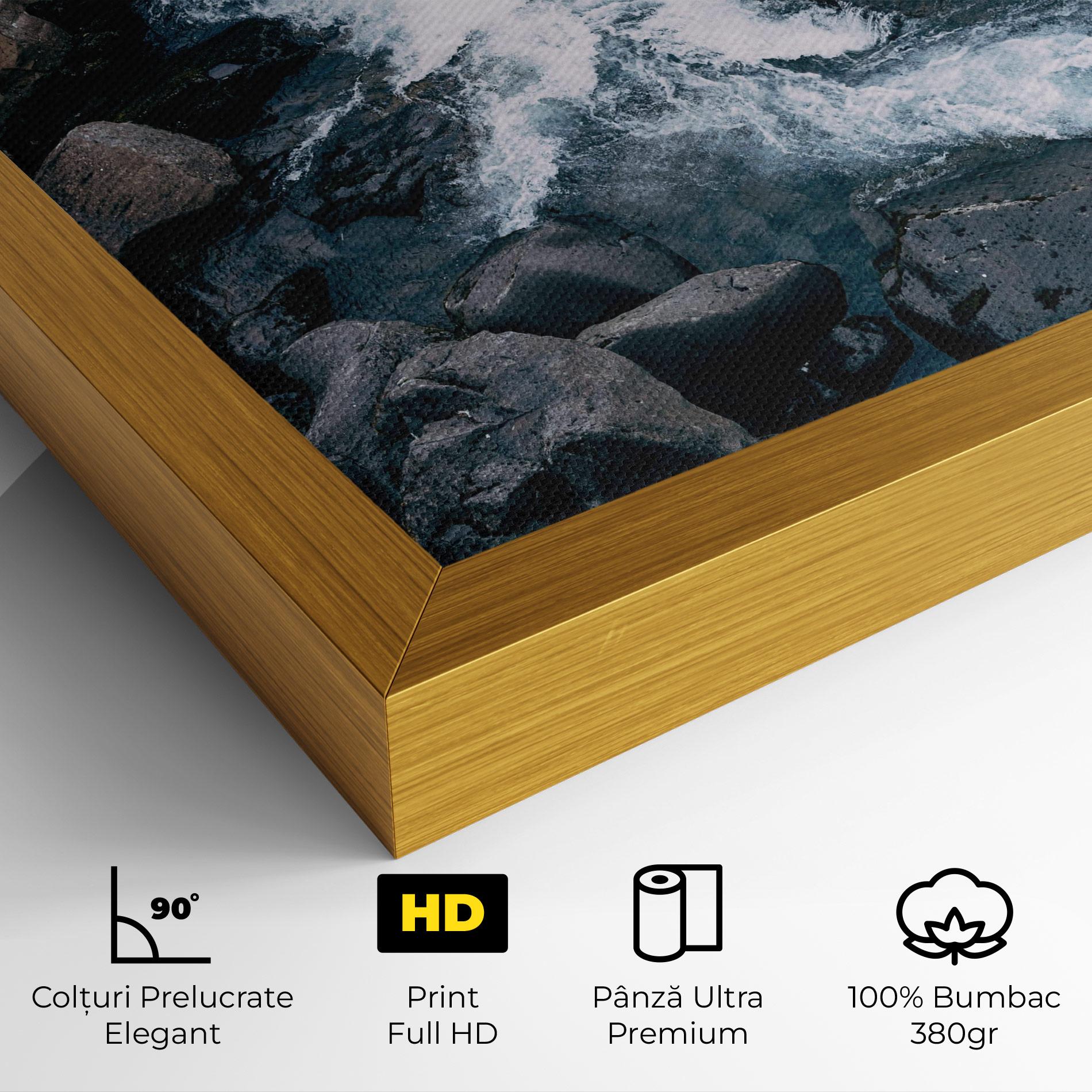 Tablou Canvas Mountain River Rock mockup 4