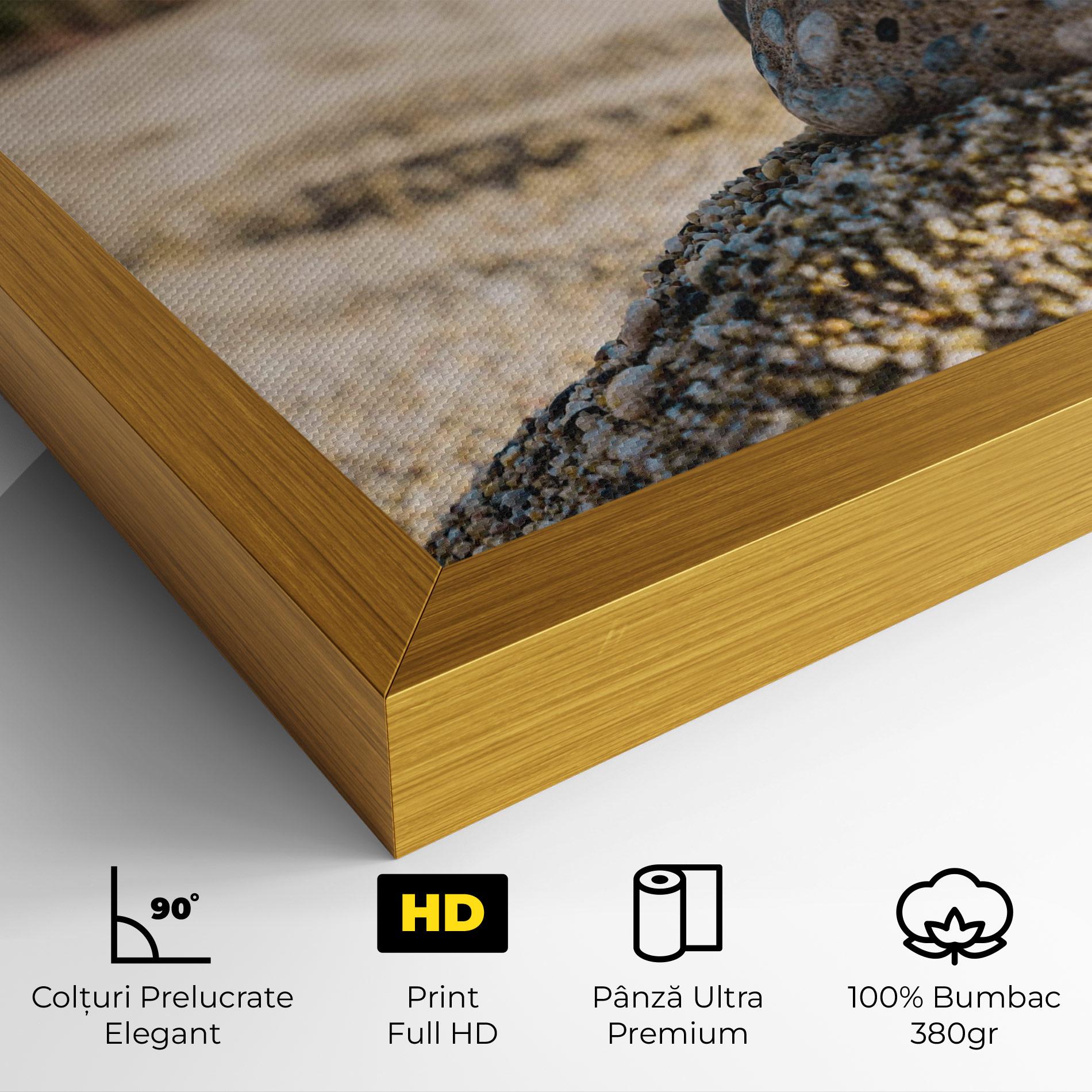 Tablou Canvas Pyramid Stones Beach mockup 4
