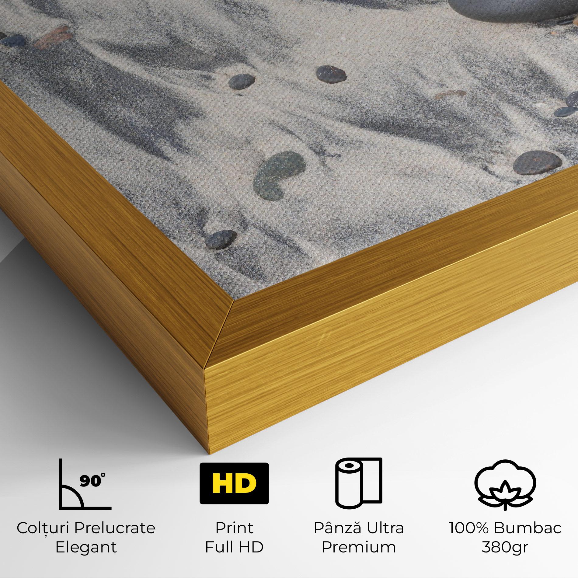 Tablou Canvas Sandy Beach Stones mockup 4