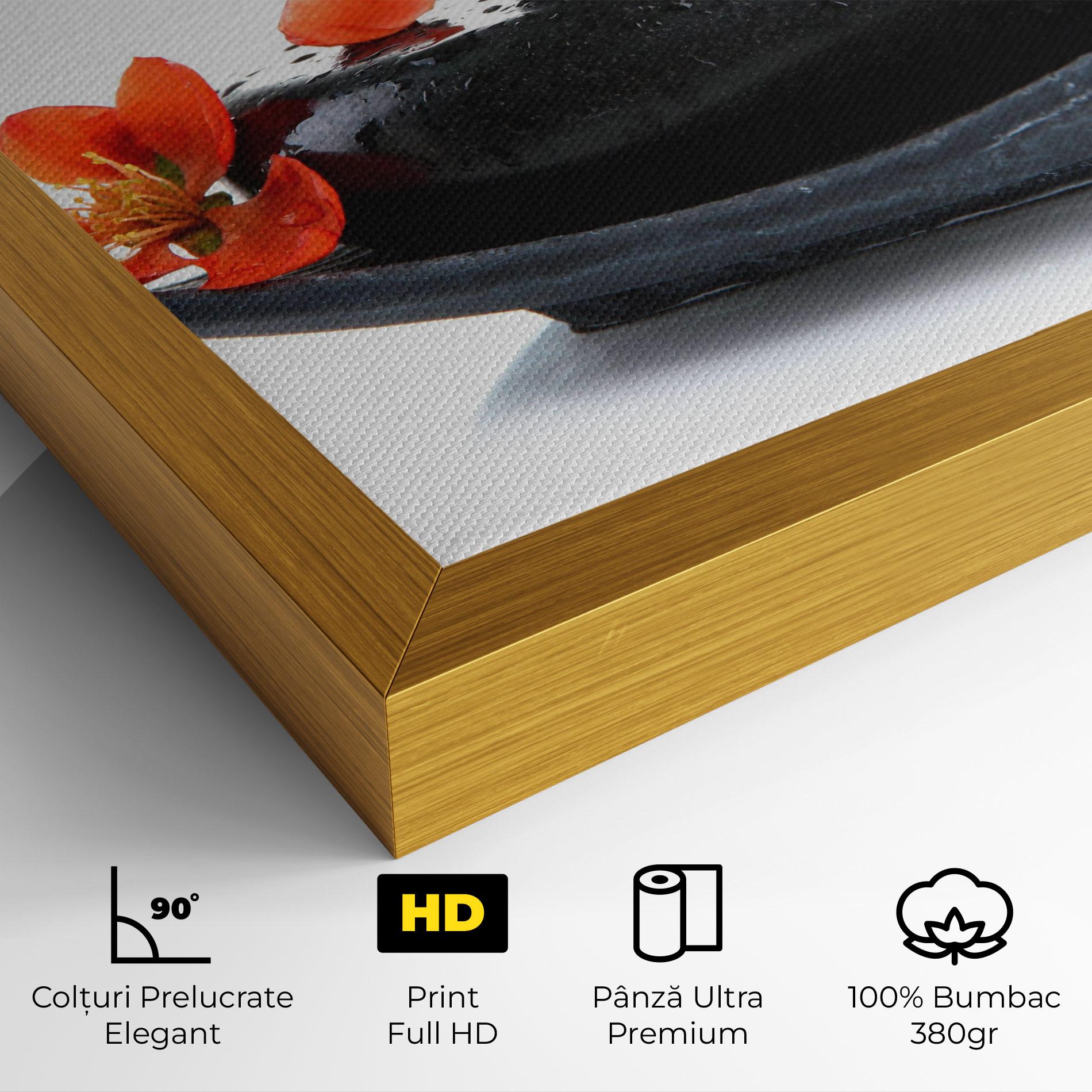 Tablou Canvas Spa Stones Flowers mockup 4