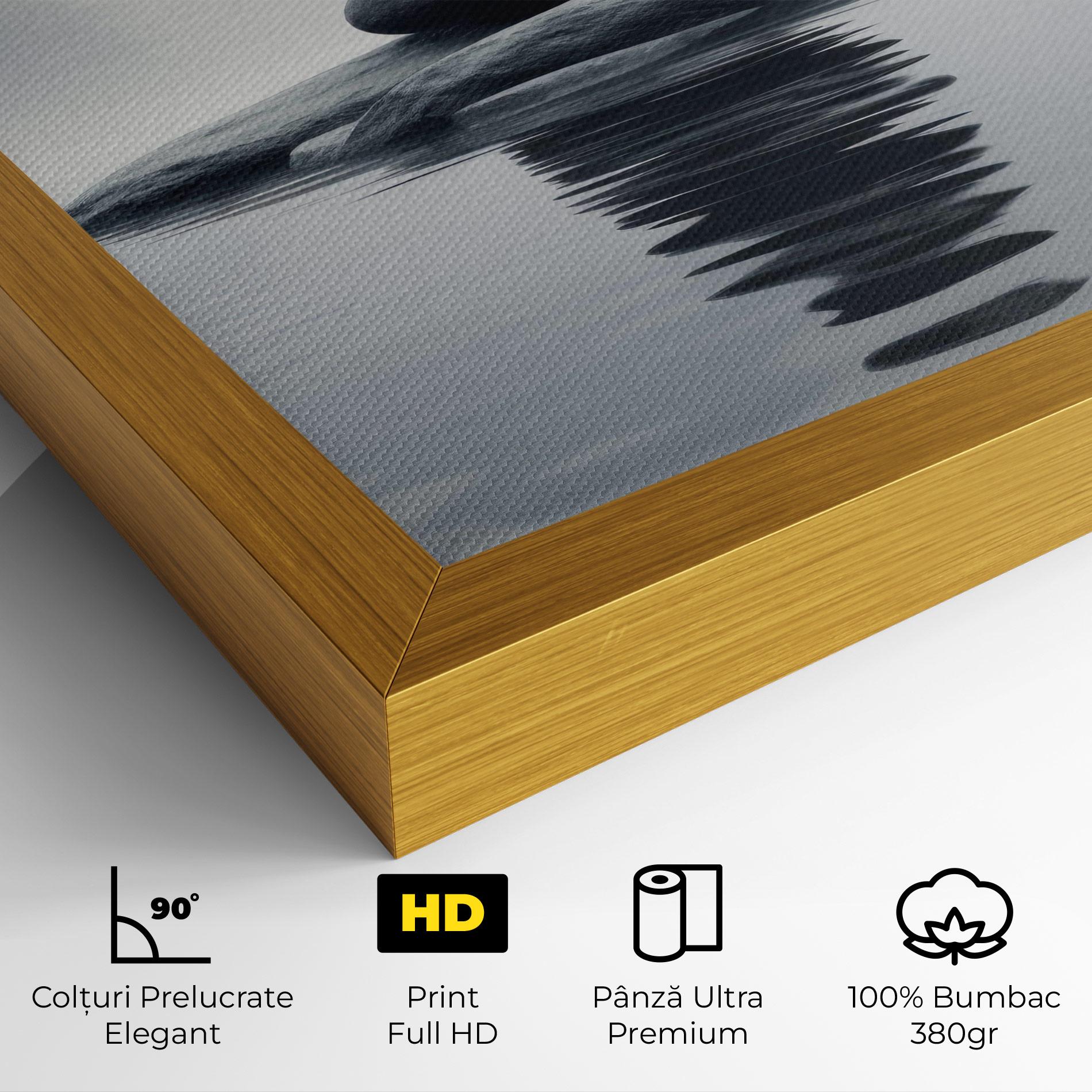 Tablou Canvas Stones Foggy View mockup 4