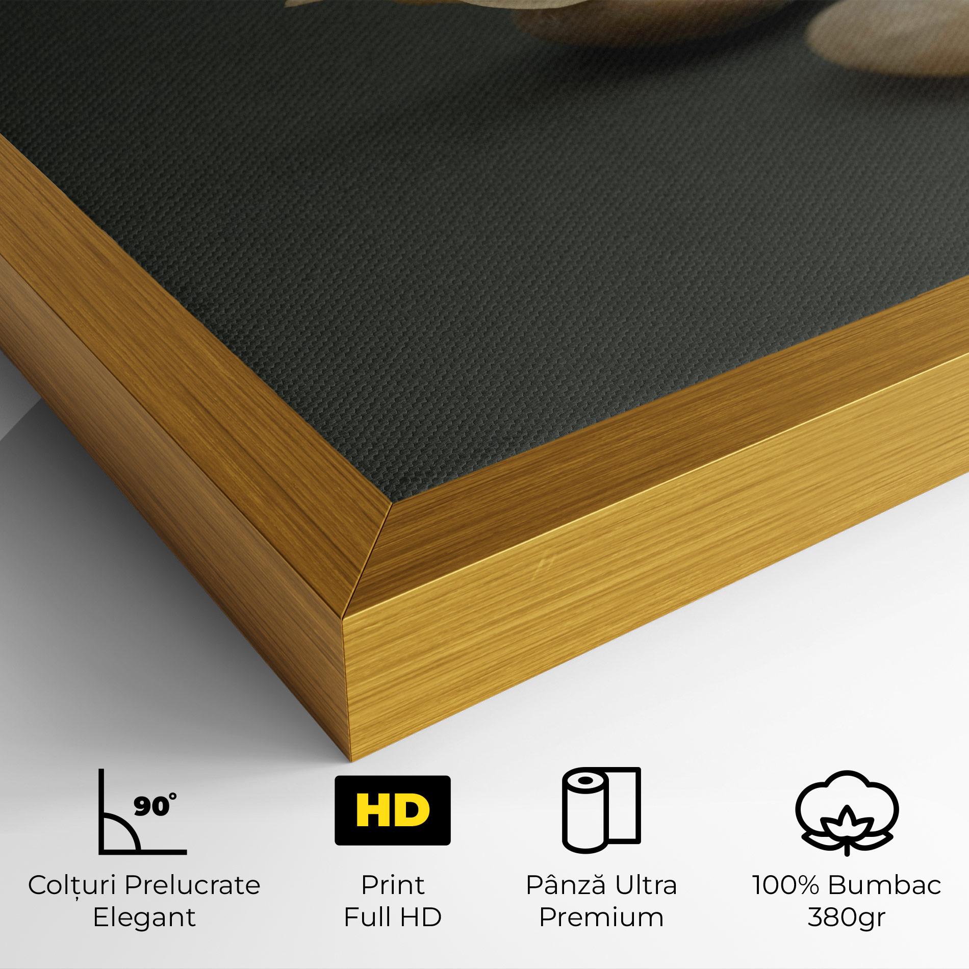 Tablou Canvas Zen Stones On Green mockup 4