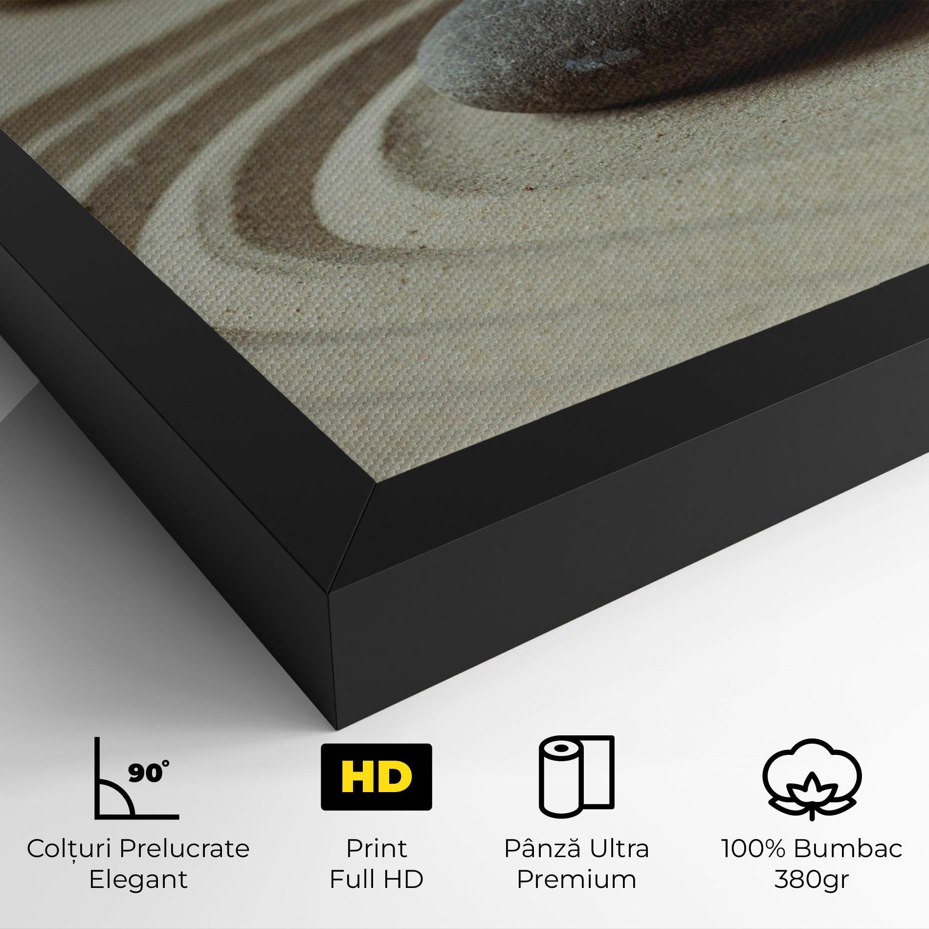 Tablou Canvas Cream Sand Stones mockup 4