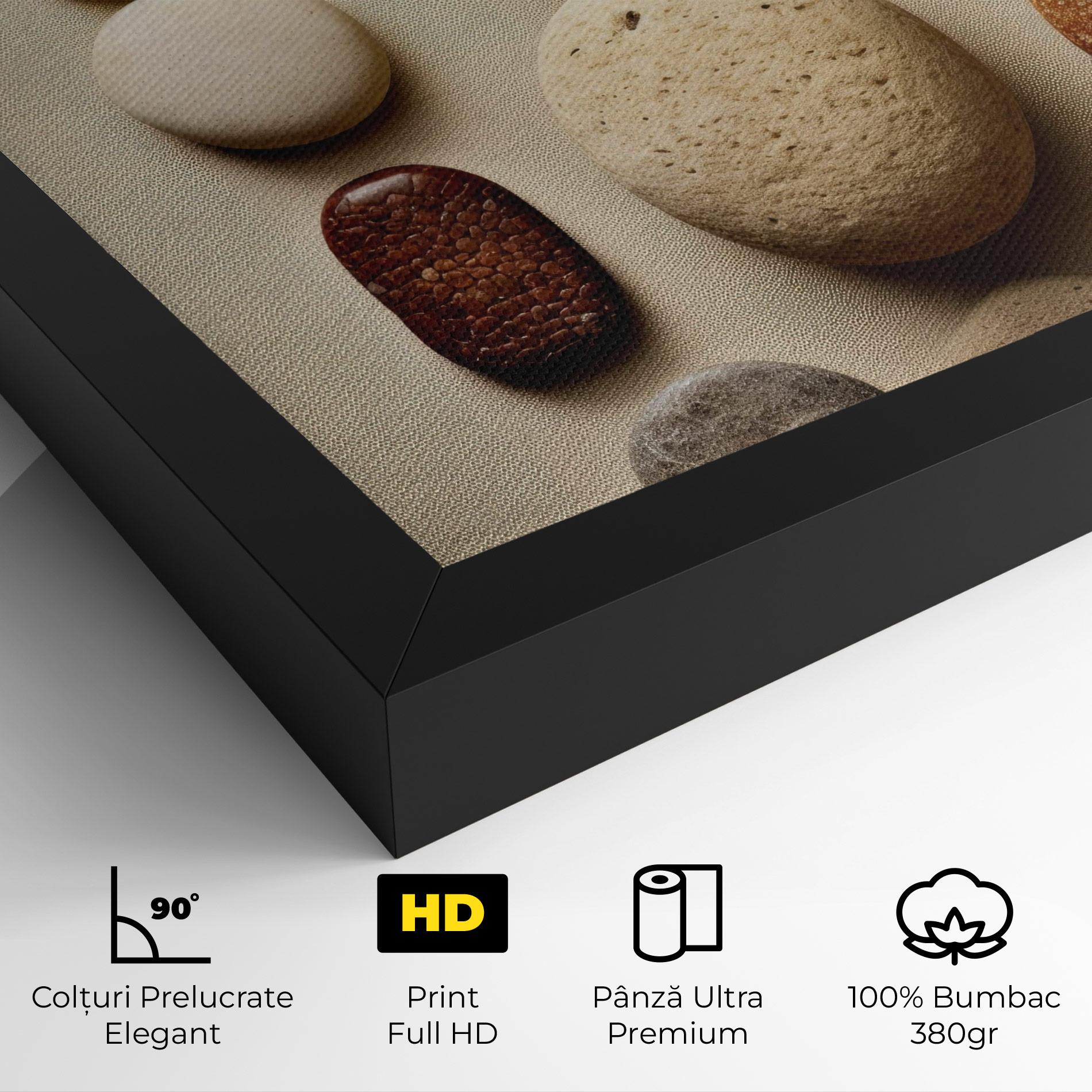 Tablou Canvas Massage Stones Sand mockup 4