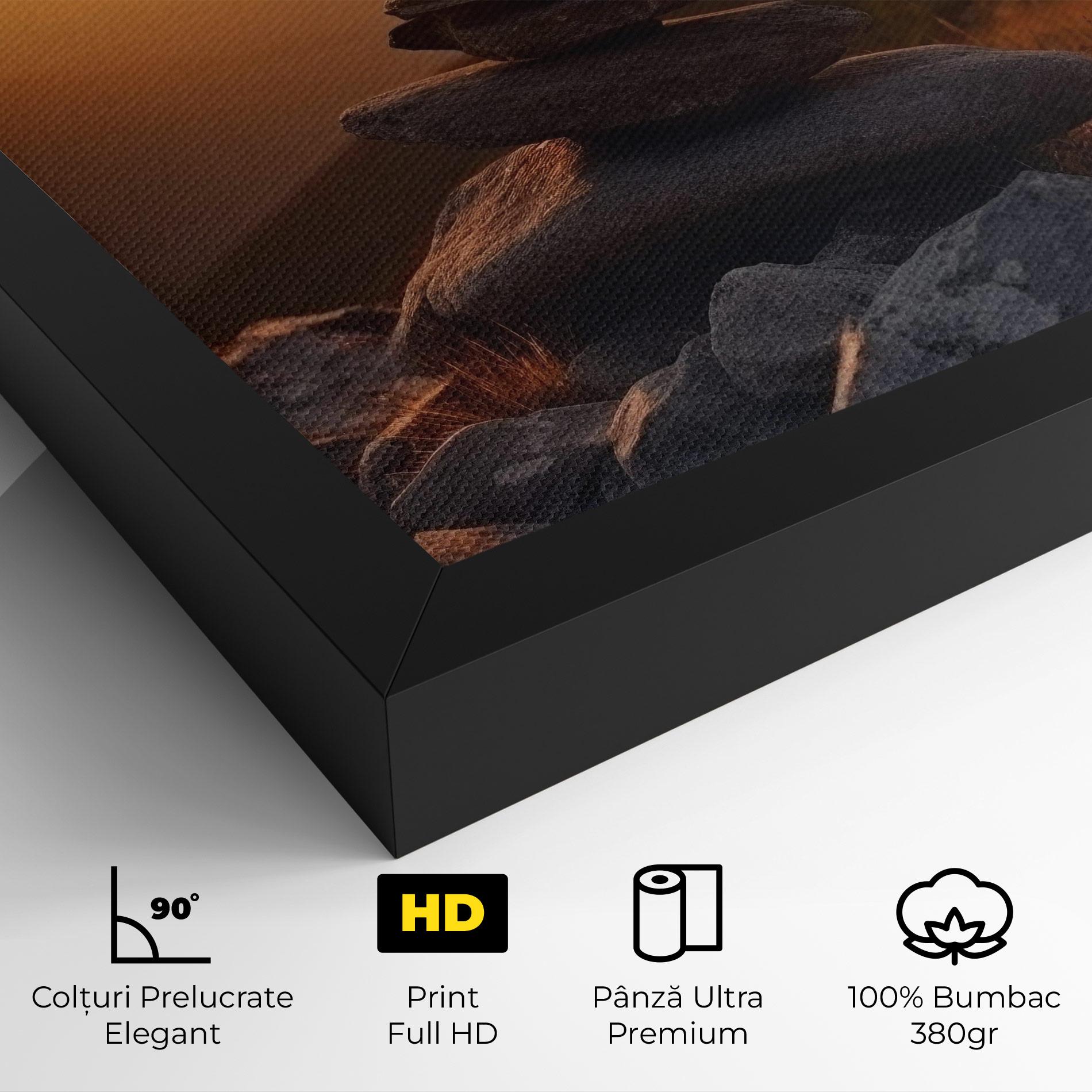 Tablou Canvas Nature Sunset Stones mockup 4