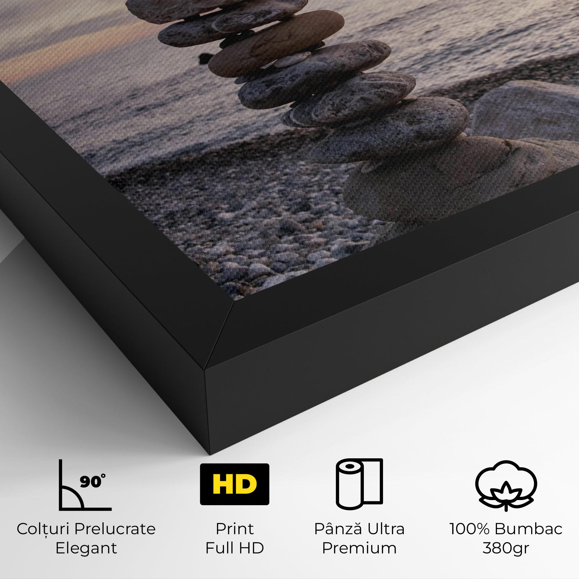 Tablou Canvas Pebbles Seaside mockup 4