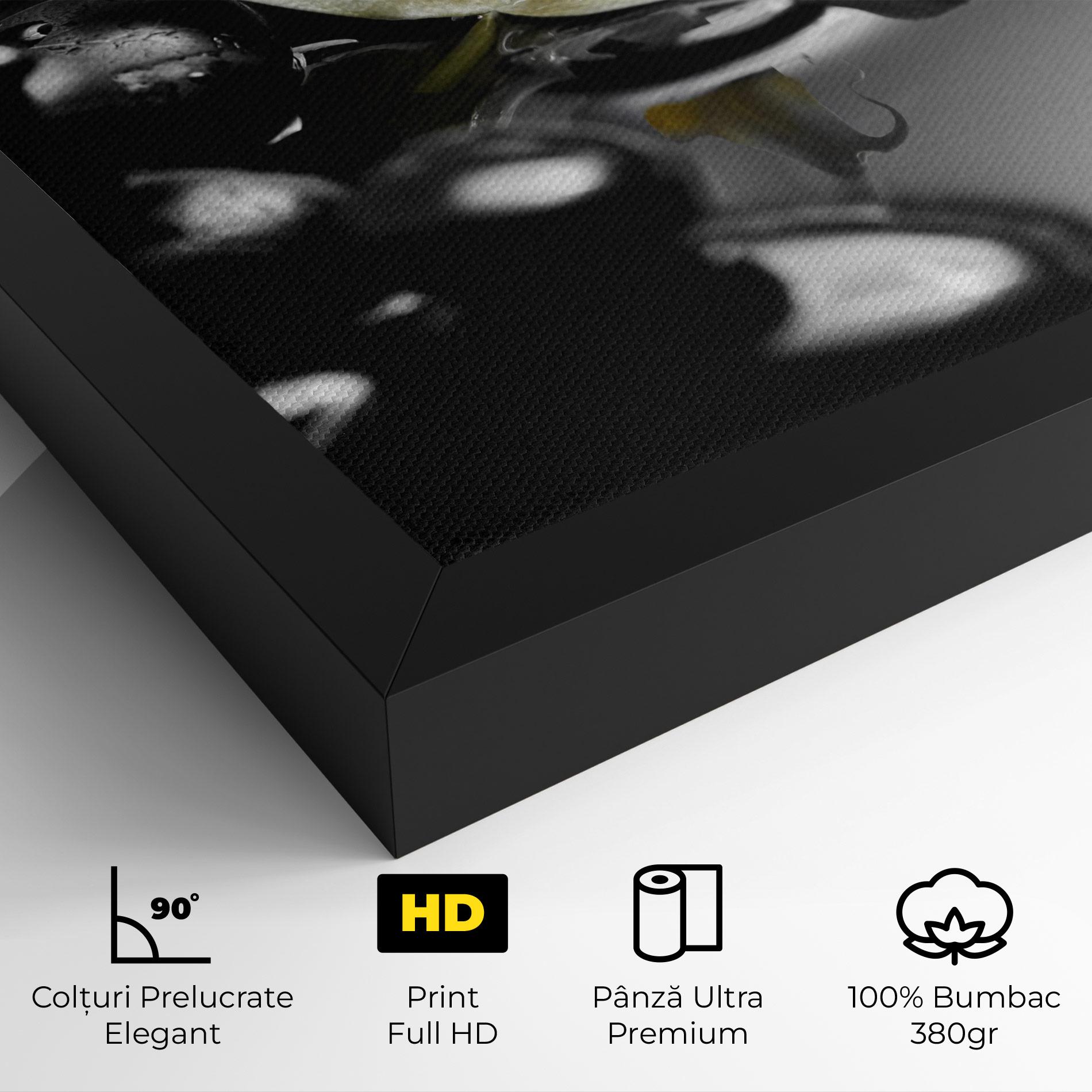 Tablou Canvas Pebbles Yellow Flower mockup 4