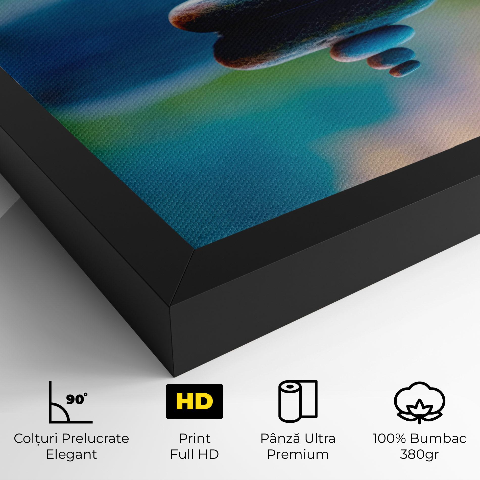 Tablou Canvas Pile Rocks mockup 4