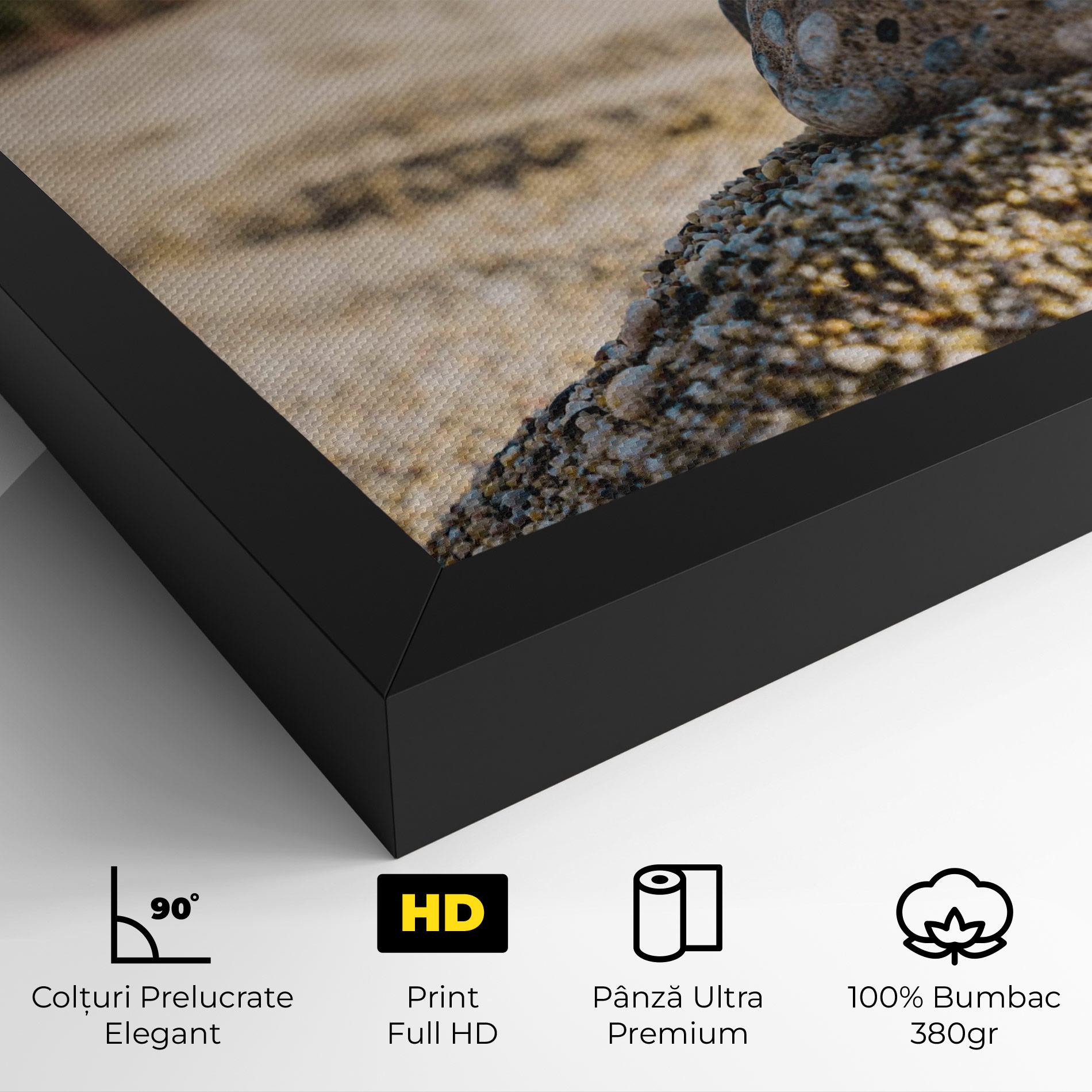 Tablou Canvas Pyramid Stones Beach mockup 4