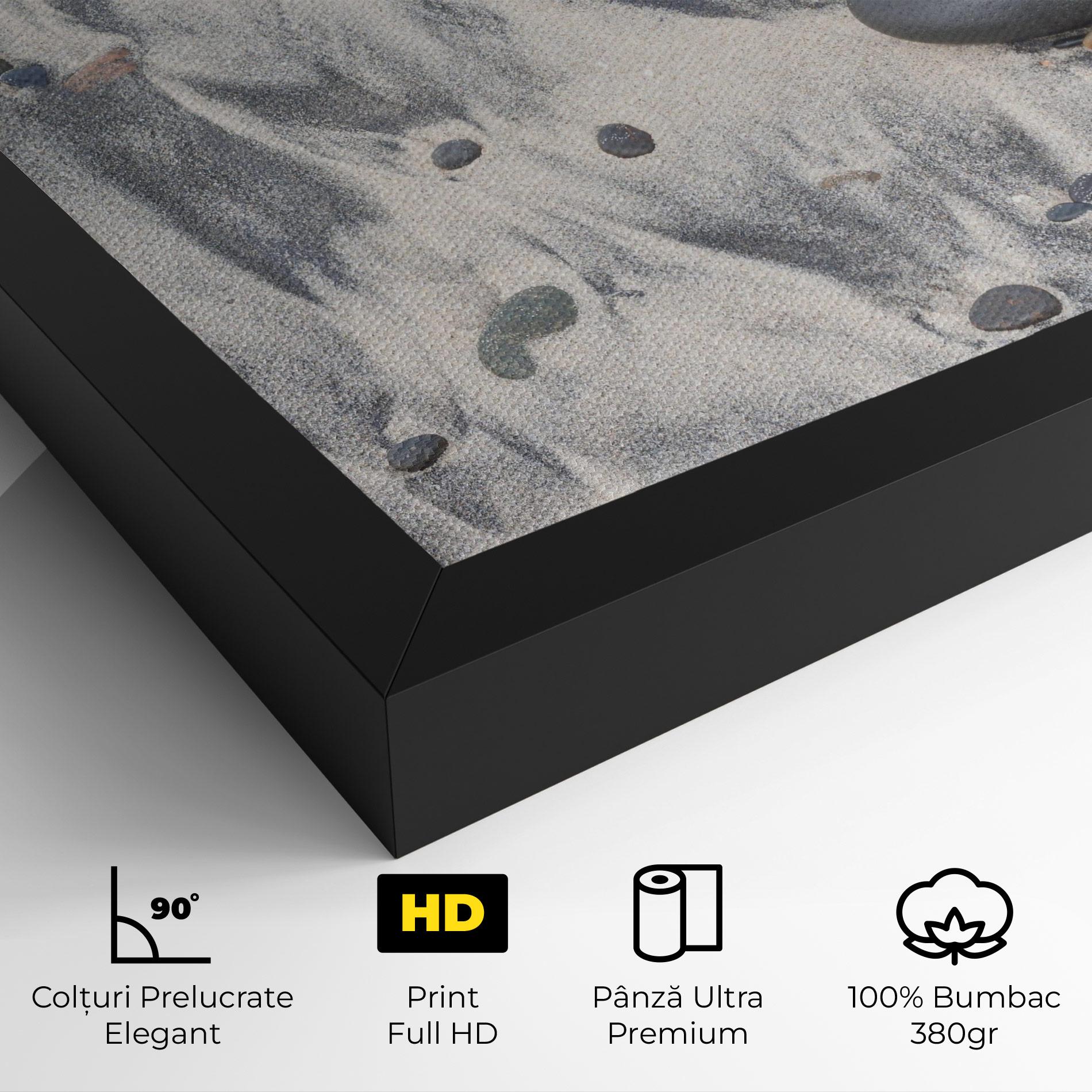 Tablou Canvas Sandy Beach Stones mockup 4