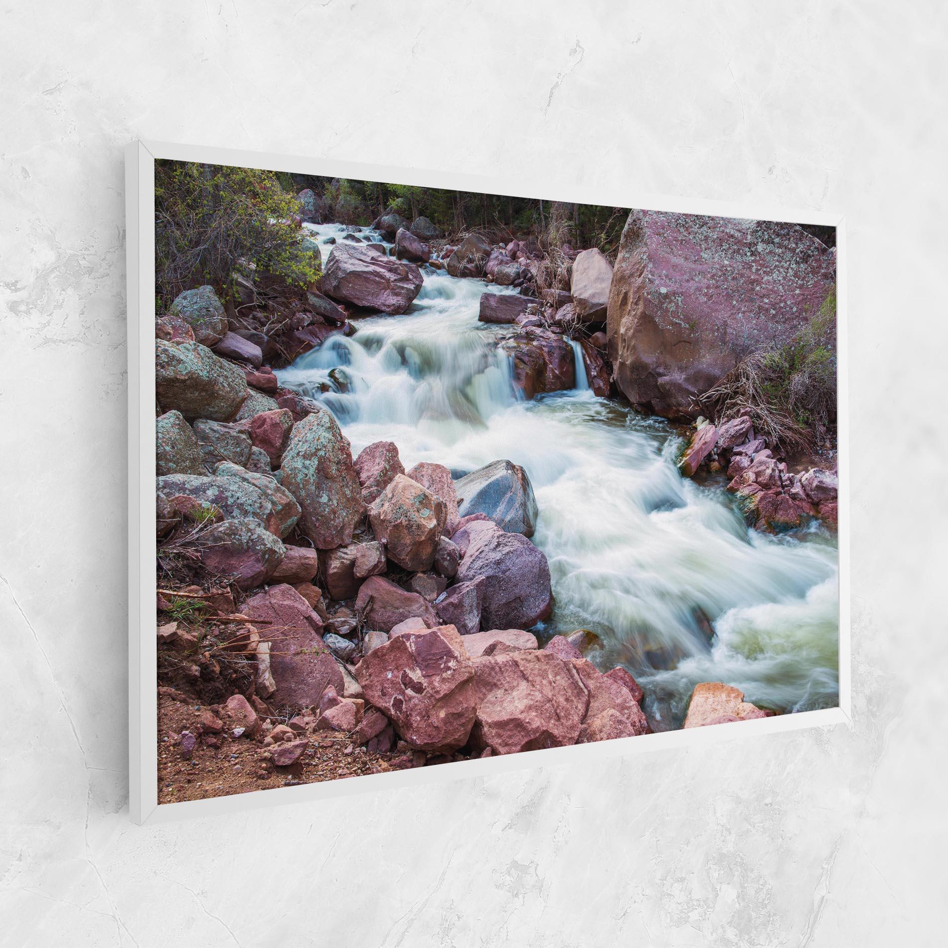 Tablou Canvas Spring Water Rocks mockup 1