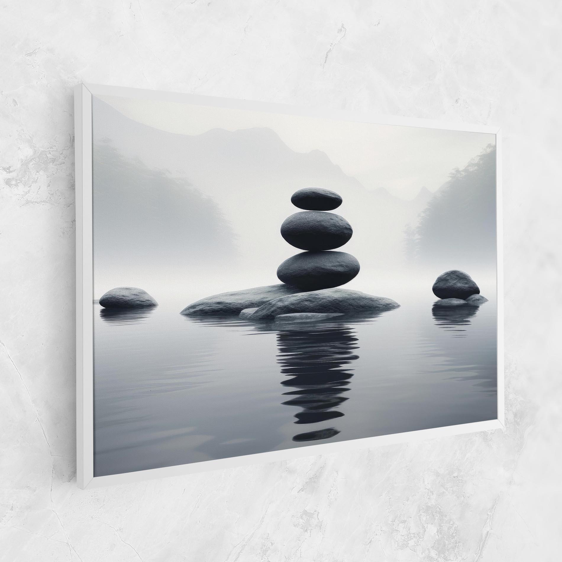 Tablou Canvas Stones Foggy View mockup 1