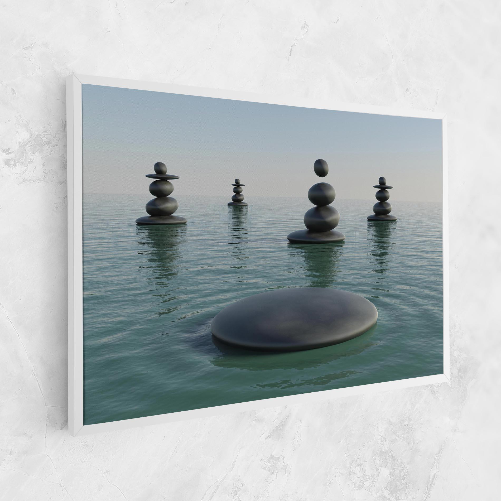 Tablou Canvas Zen Rock Pool mockup 1