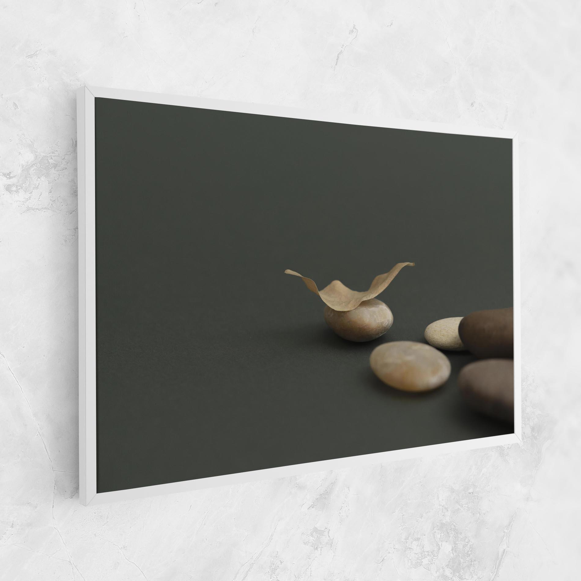 Tablou Canvas Zen Stones On Green mockup 1