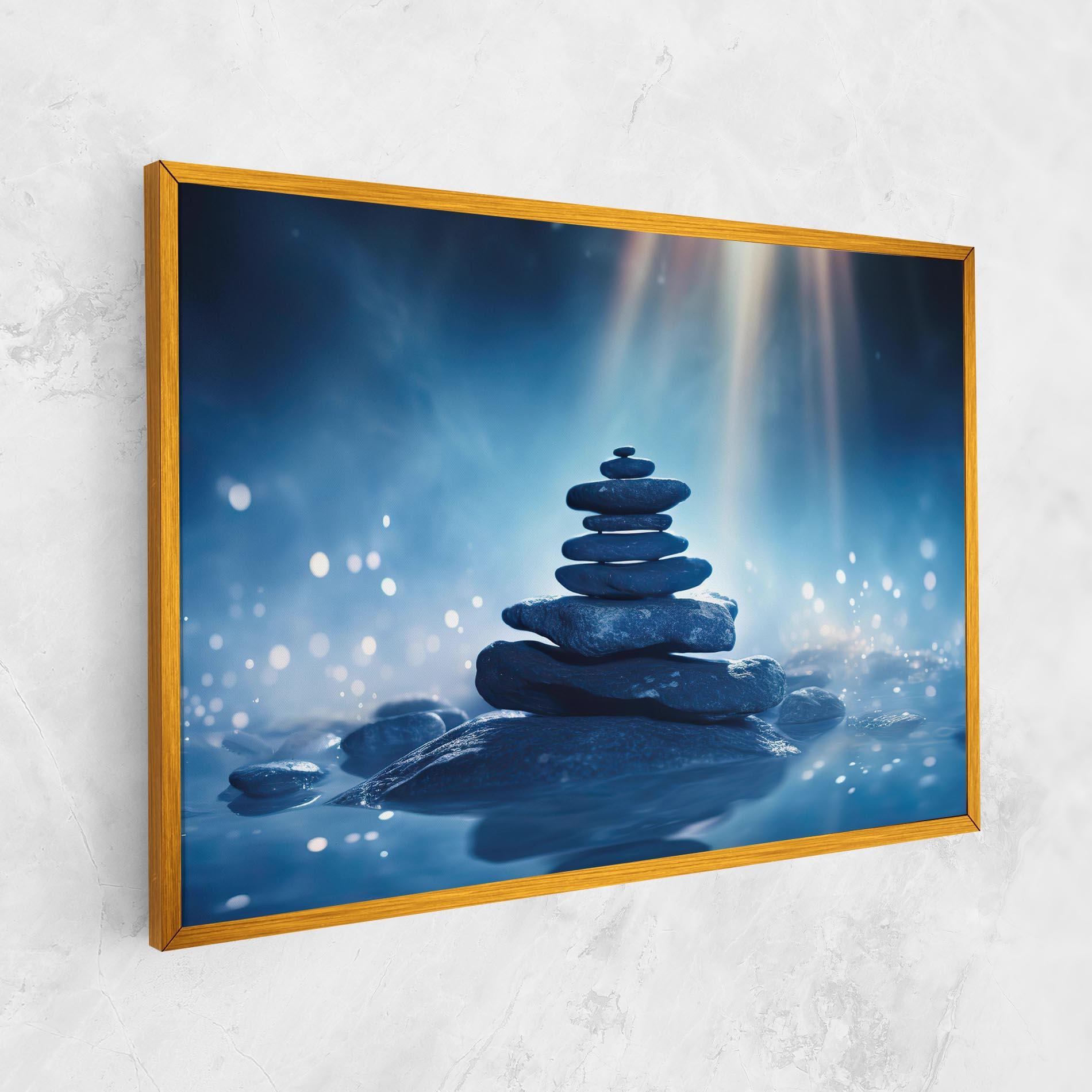 Tablou Canvas Blue Light Stone mockup 1