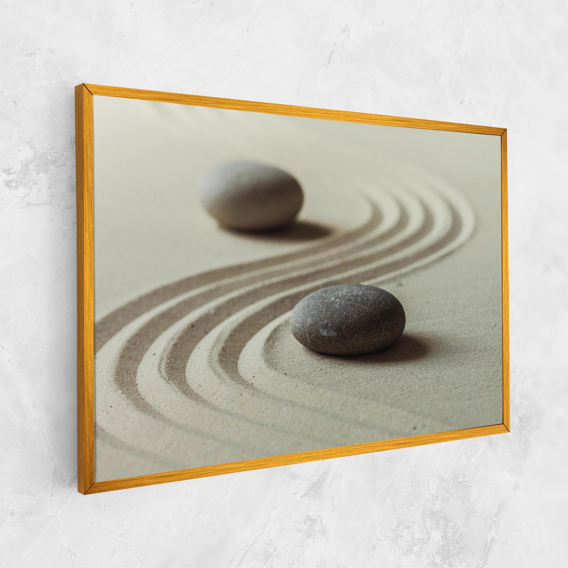 Tablou Canvas Cream Sand Stones mockup 1