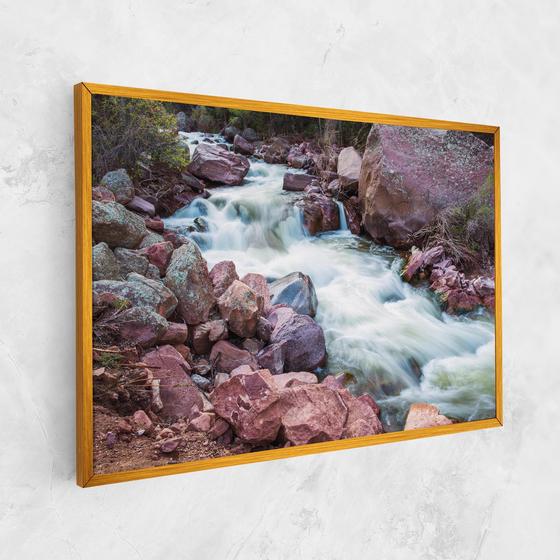 Tablou Canvas Spring Water Rocks mockup 1