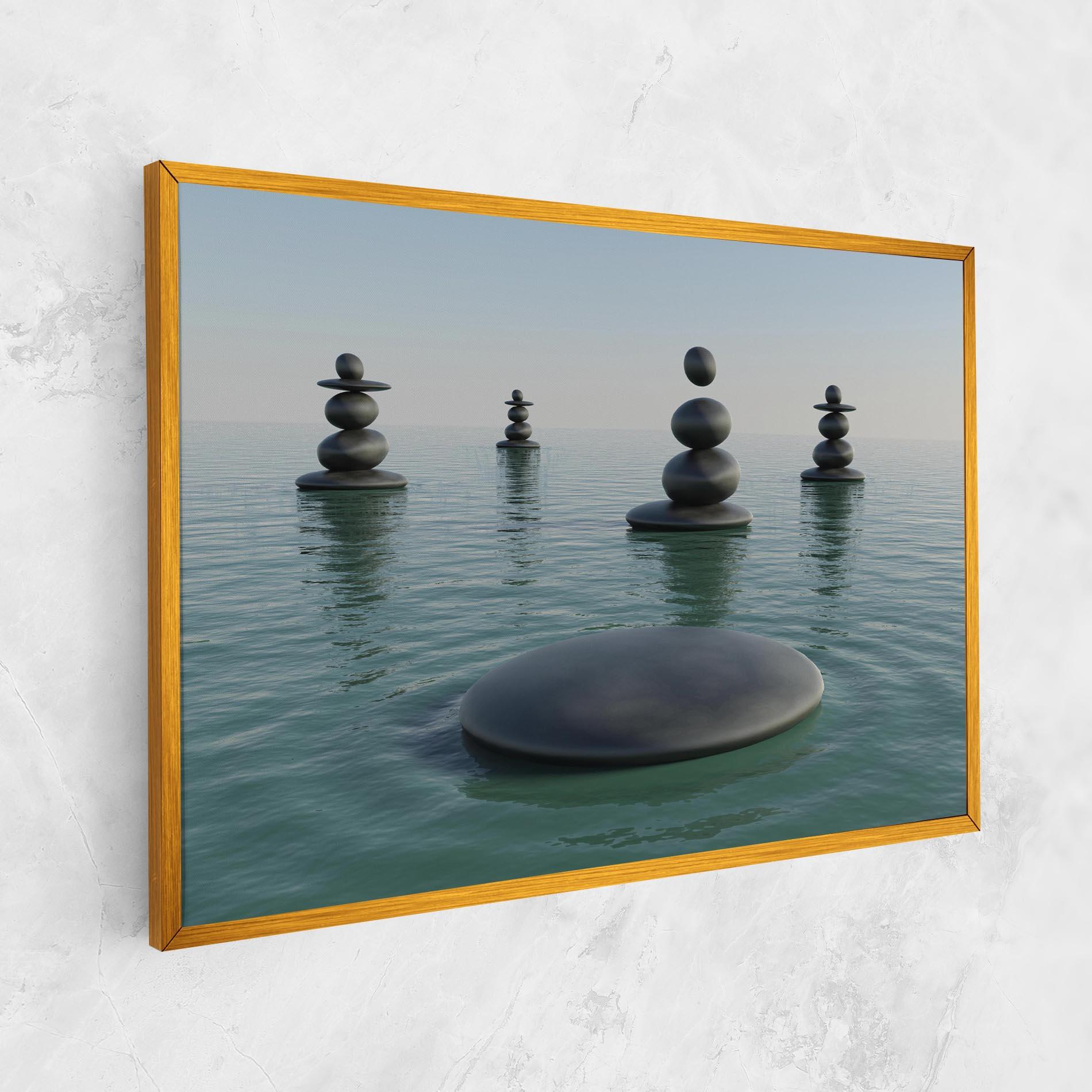 Tablou Canvas Zen Rock Pool mockup 1