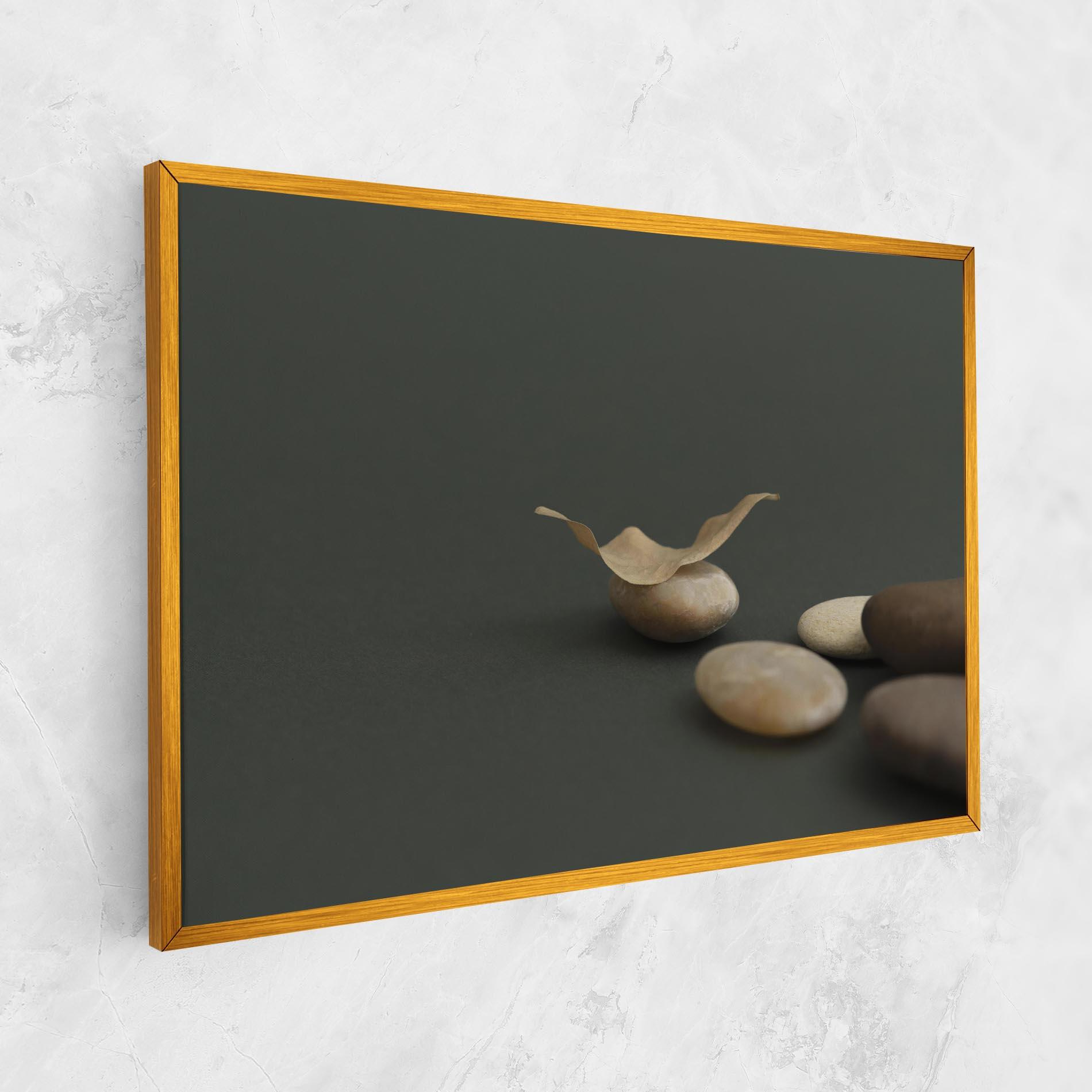 Tablou Canvas Zen Stones On Green mockup 1