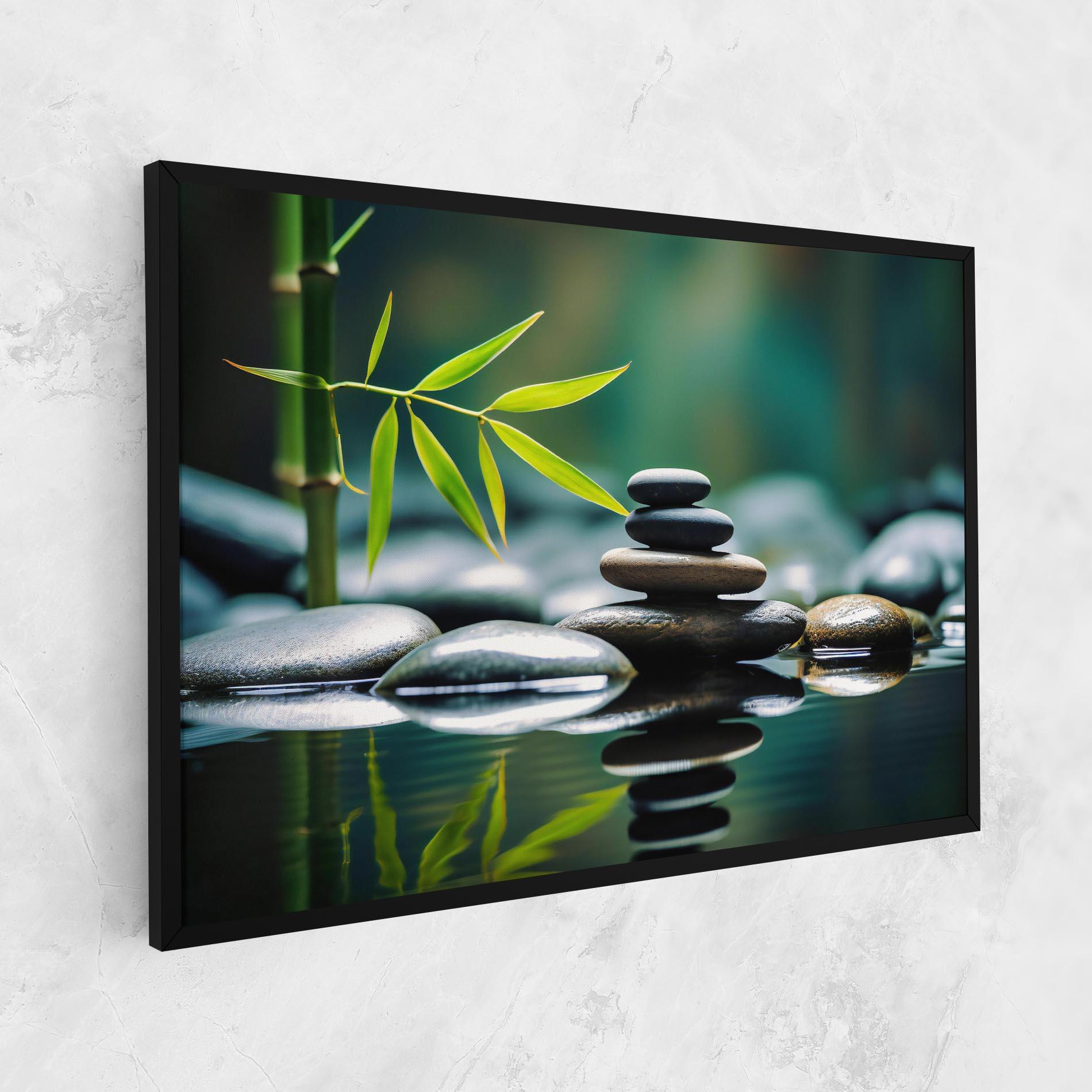 Tablou Canvas Bamboo Stones mockup 1