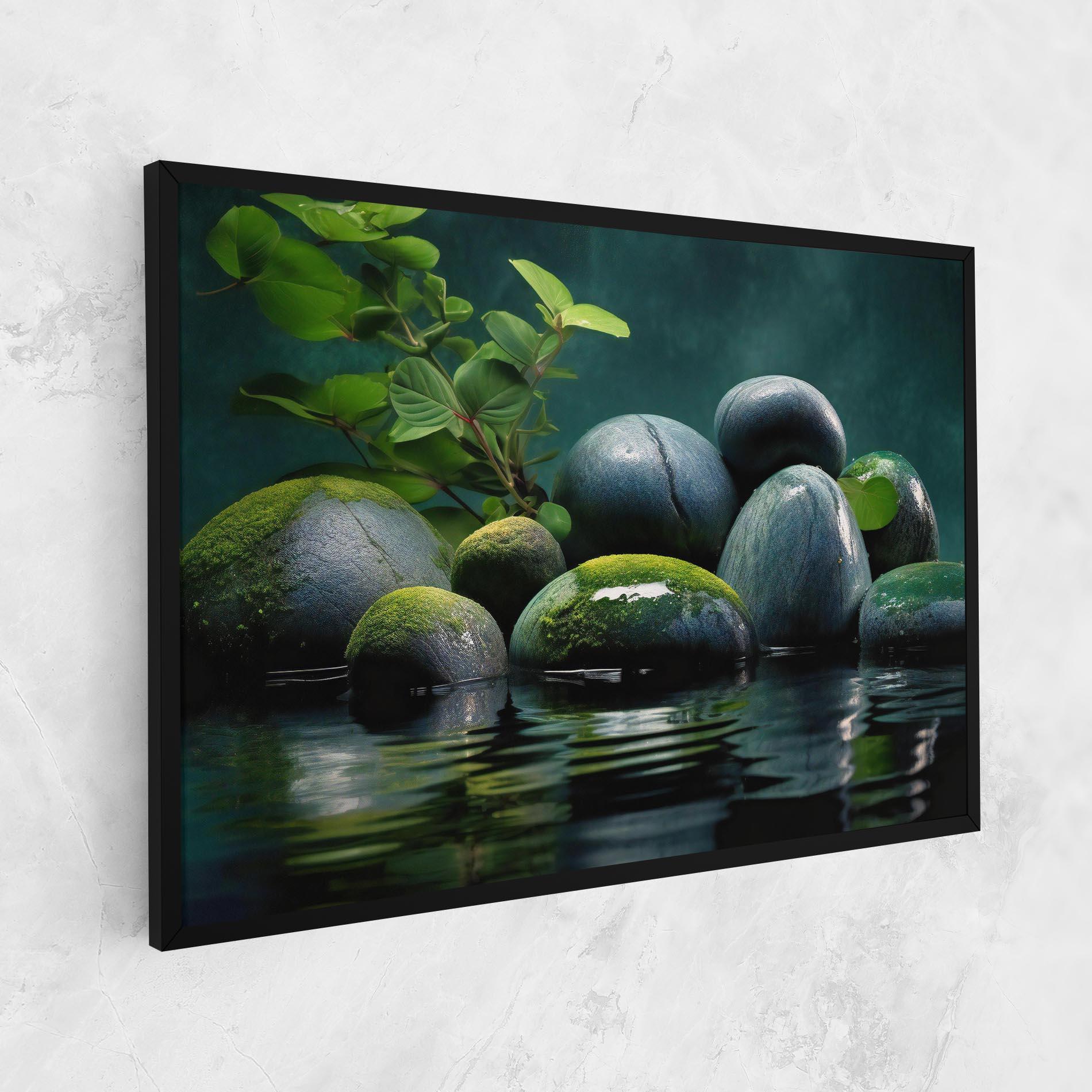 Tablou Canvas Green Stone Nature mockup 1