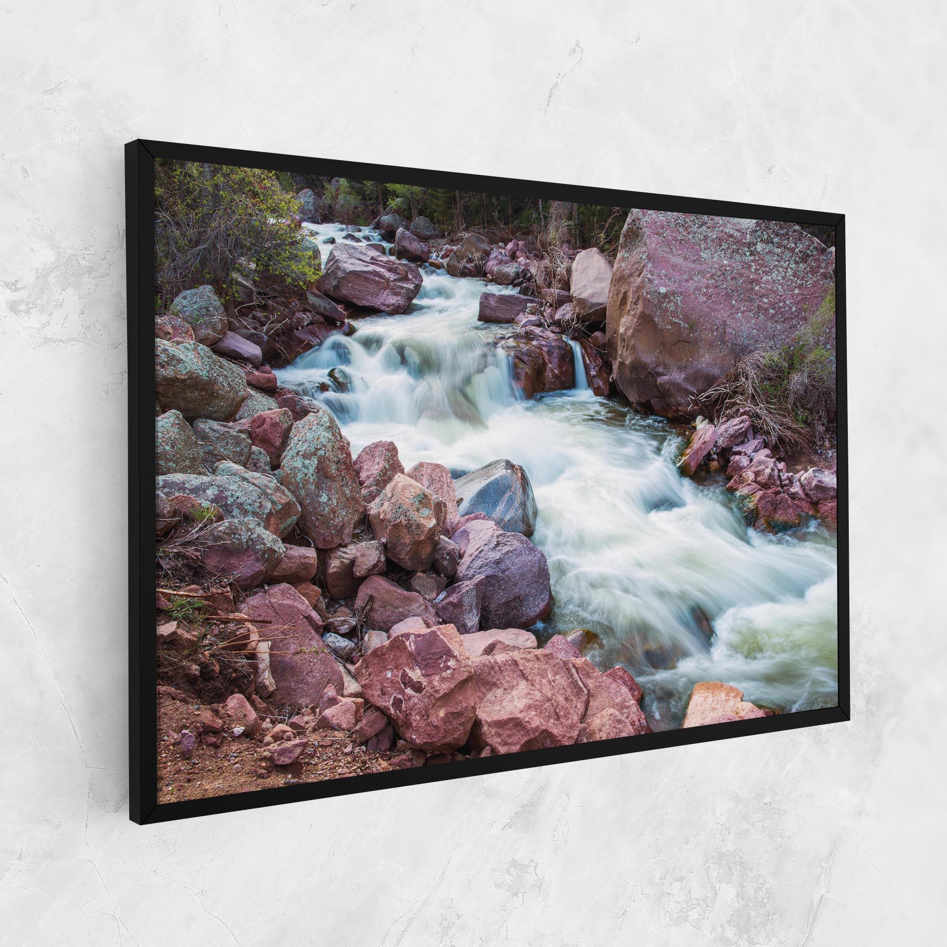 Tablou Canvas Spring Water Rocks mockup 1