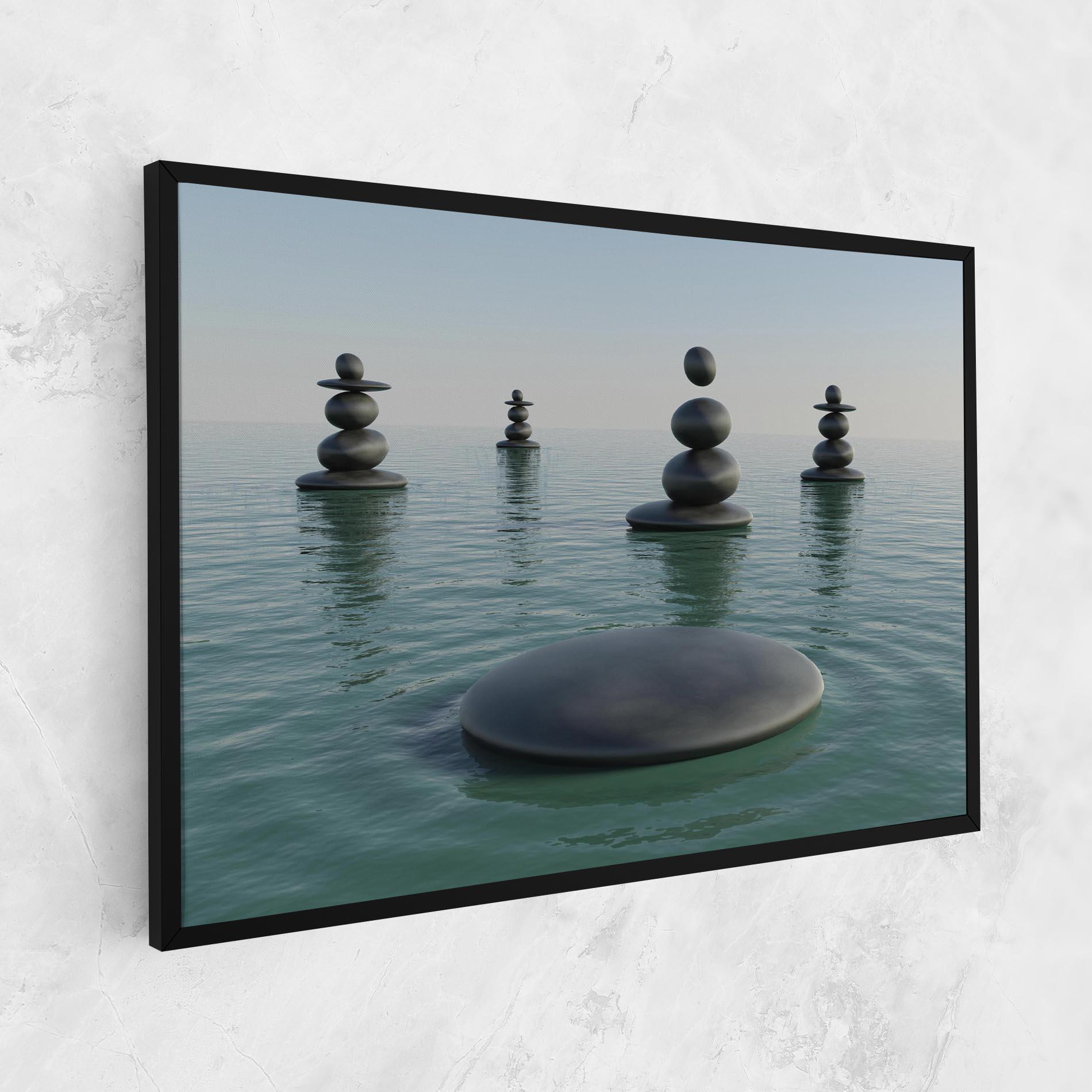Tablou Canvas Zen Rock Pool mockup 1