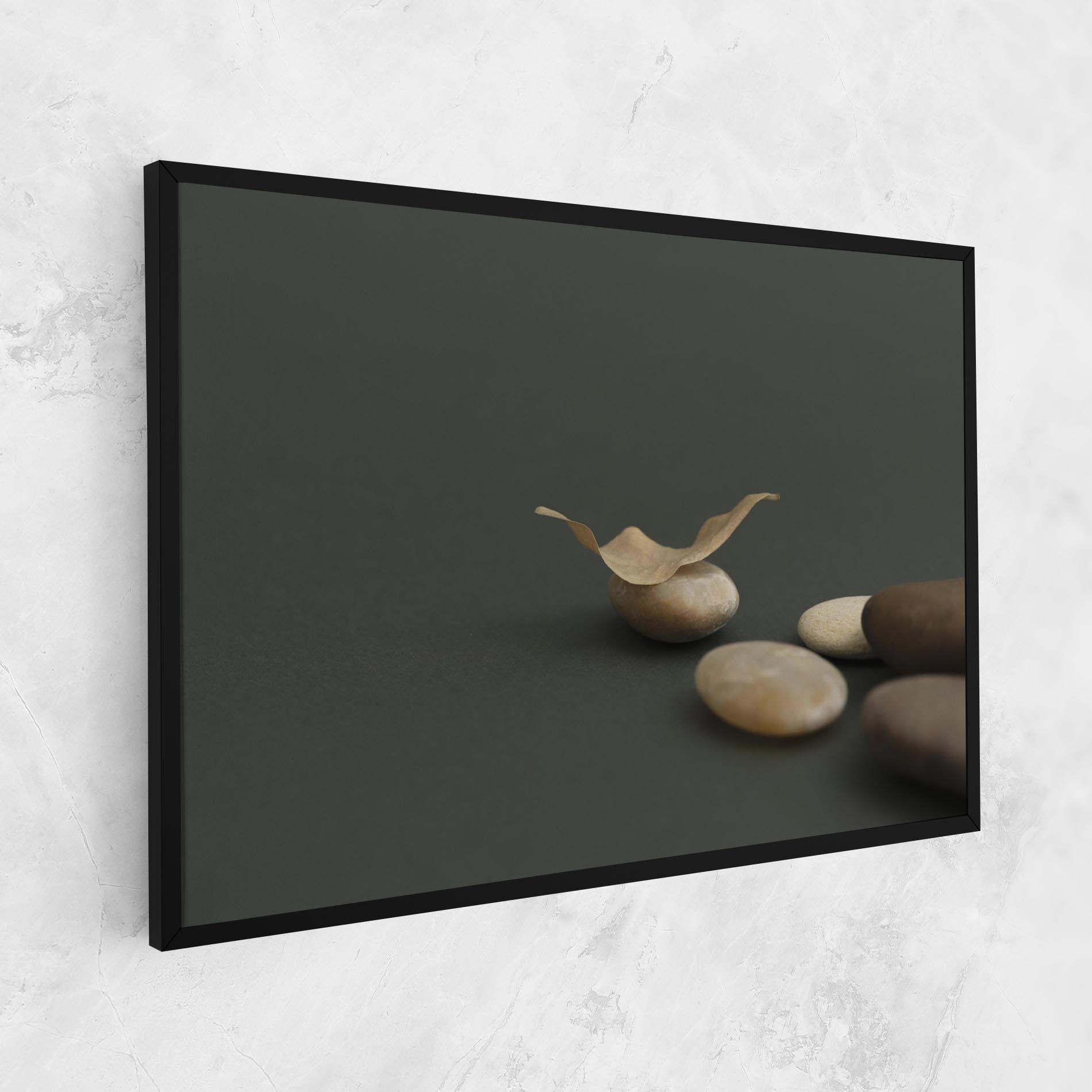 Tablou Canvas Zen Stones On Green mockup 1