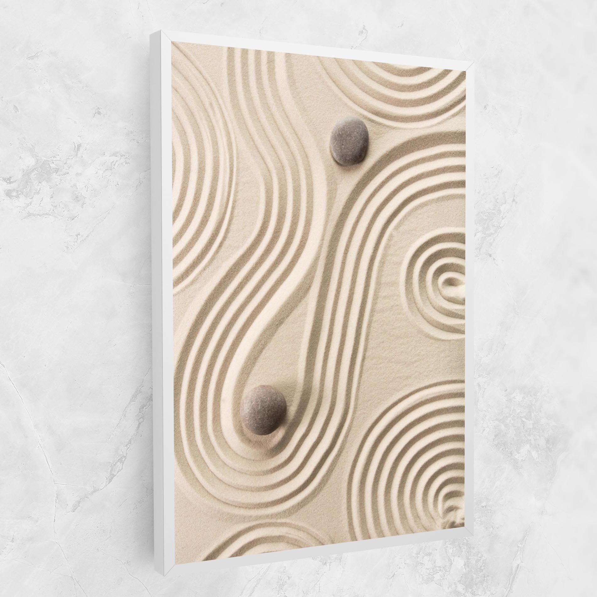 Tablou Canvas Cream Zen Stones mockup 1