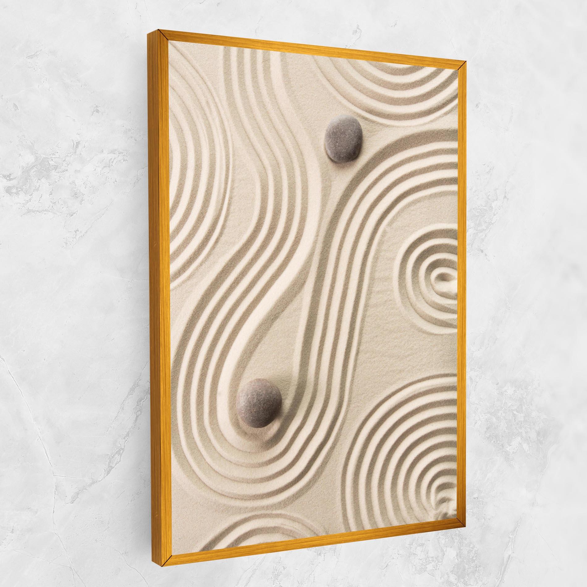 Tablou Canvas Cream Zen Stones mockup 1