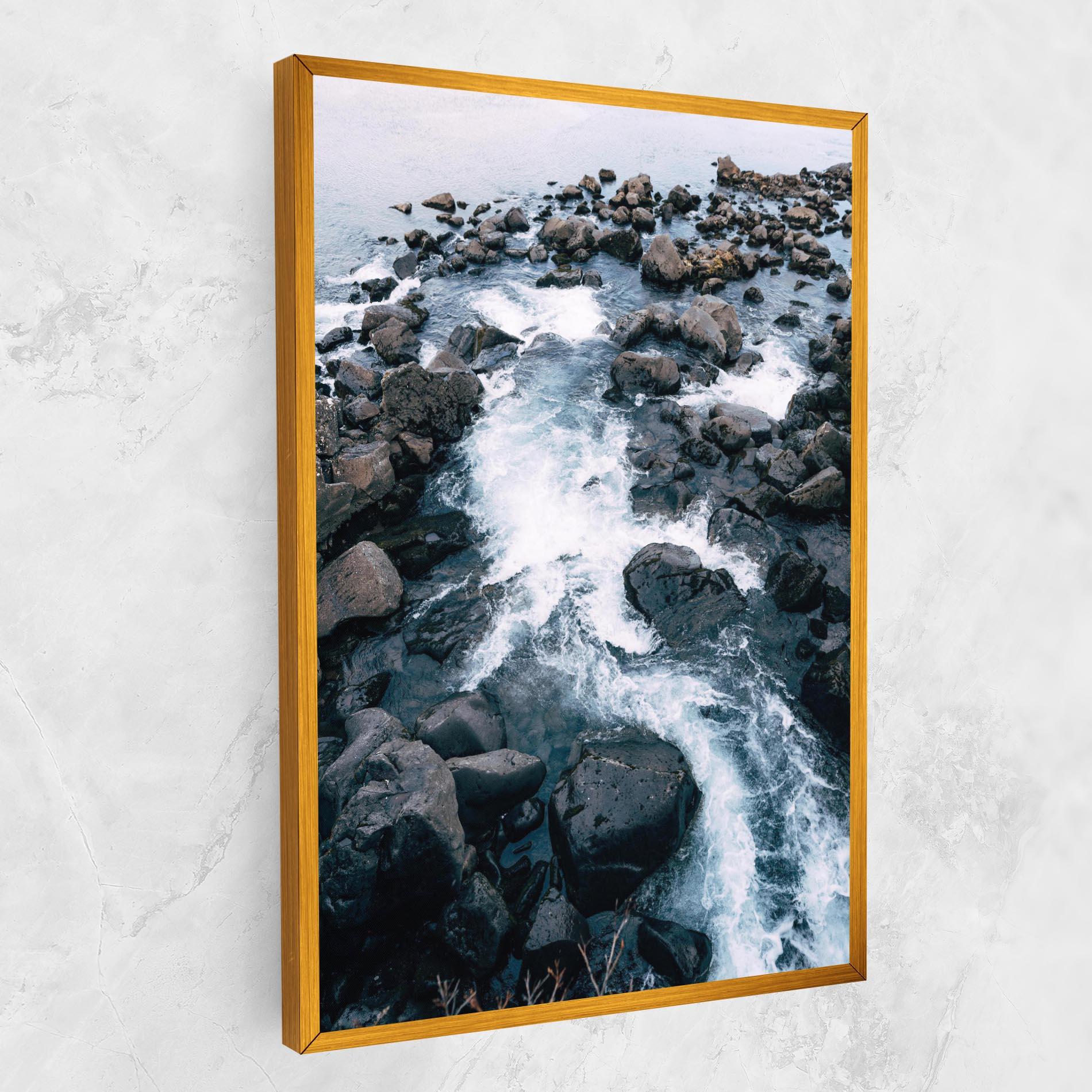 Tablou Canvas Mountain River Rock mockup 1