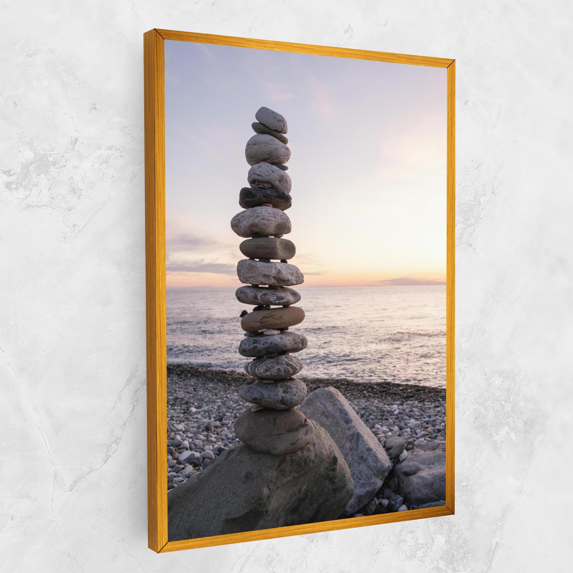 Tablou Canvas Pebbles Seaside mockup 1