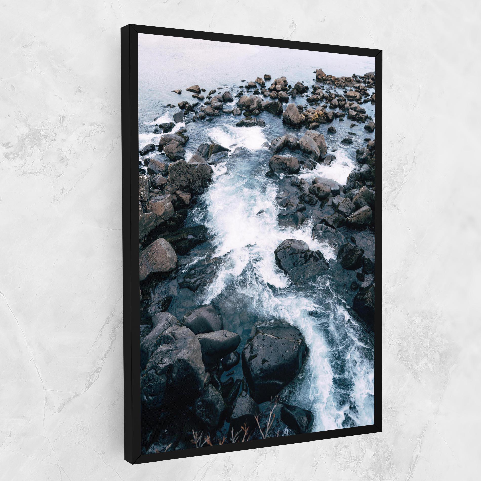 Tablou Canvas Mountain River Rock mockup 1