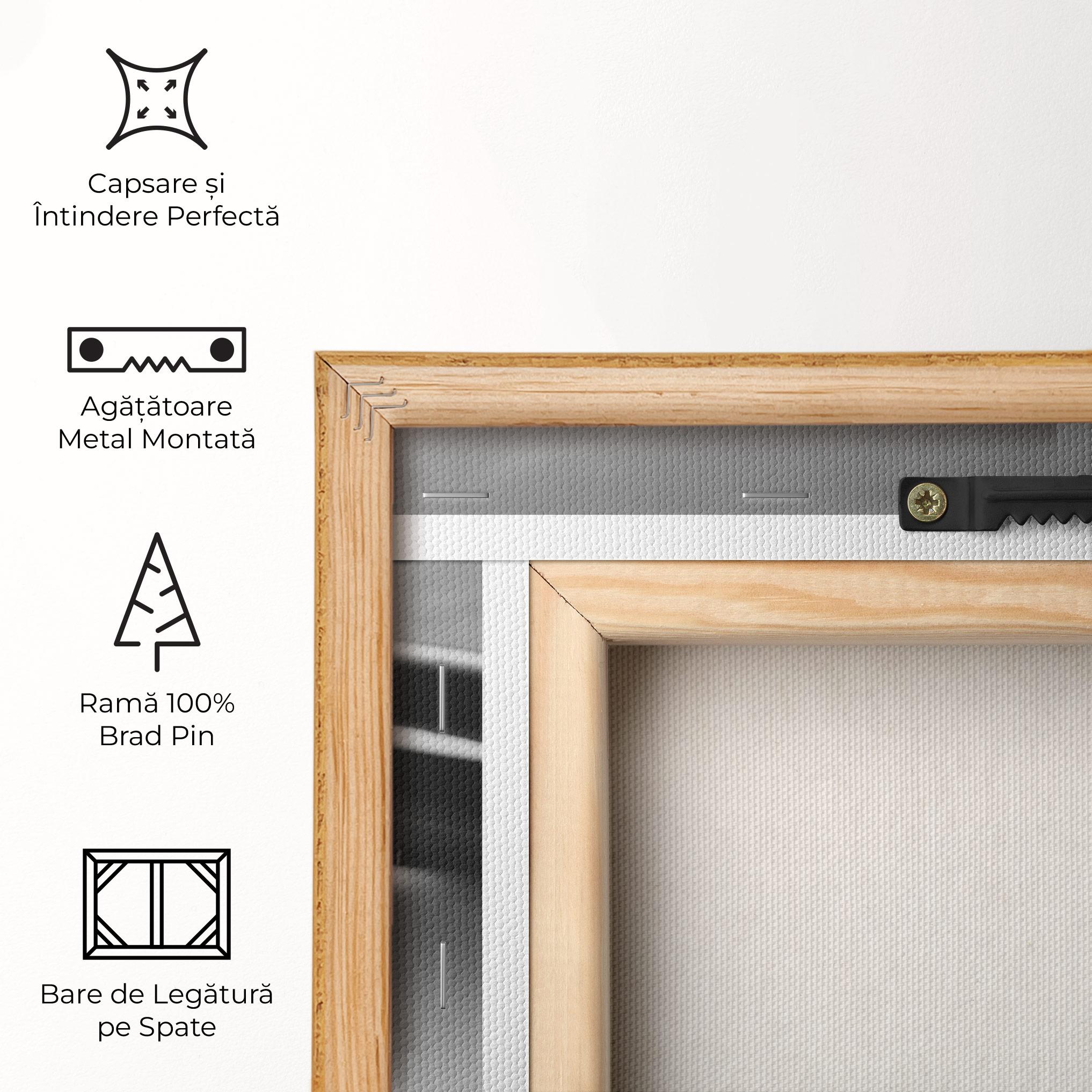 Tablou Canvas Pebbles Yellow Flower mockup 5