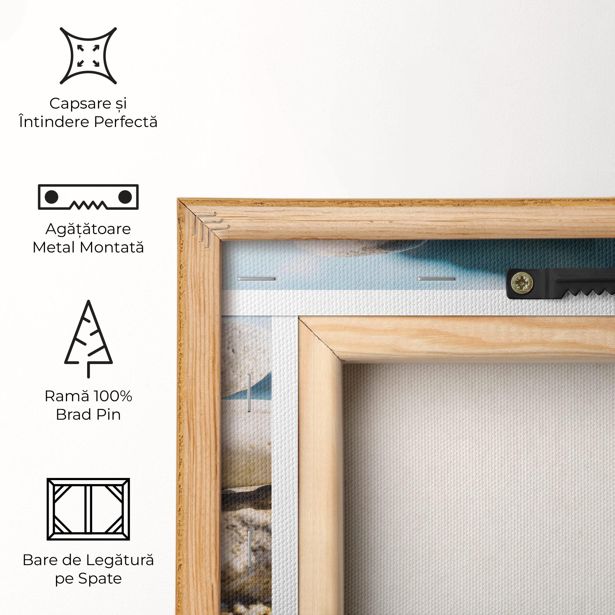 Tablou Canvas Pyramid Stones Beach mockup 5