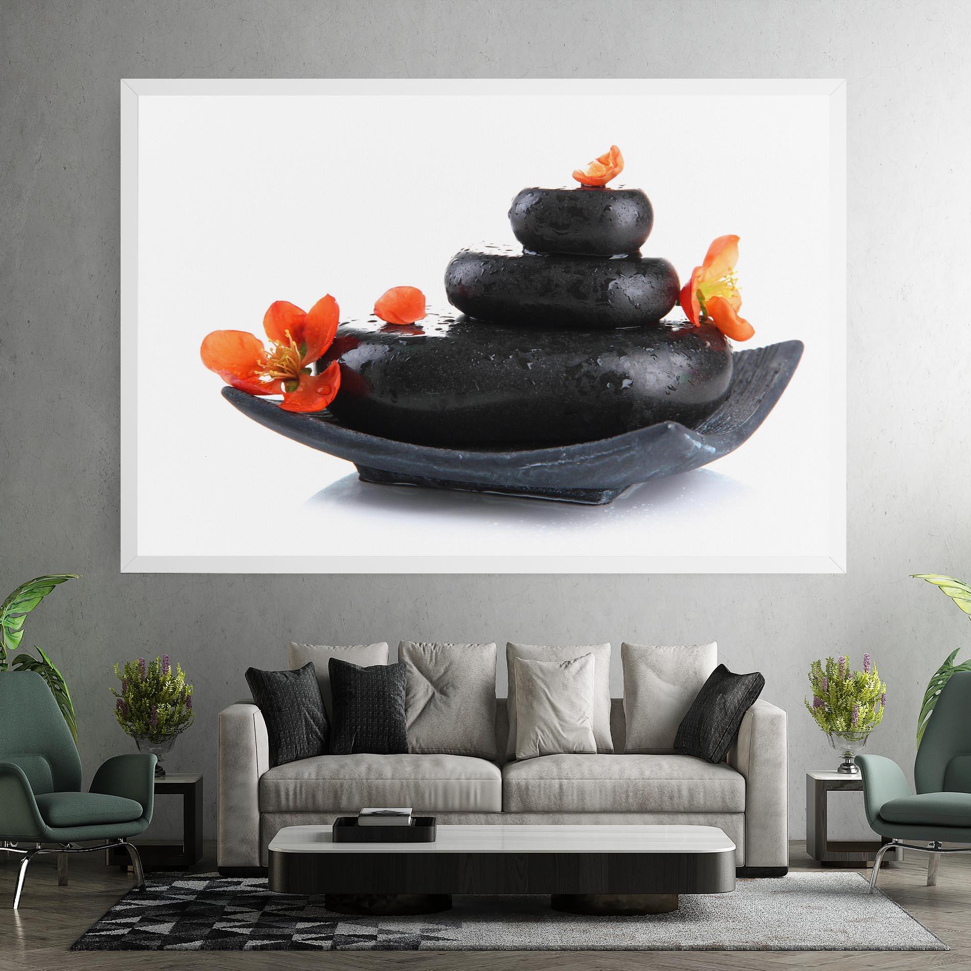 Tablou Canvas Spa Stones Flowers mockup 7